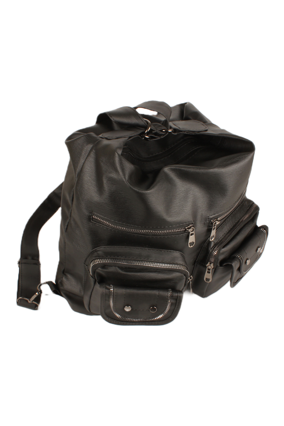 LWE1746-SyhTalhaLuwwe Bag'sKadın Çok Çepli İki Bölmeli Yıkama Deri Çift Fonksiyonlu Salaş Günlük-Okul Omuz & Sırt Çantası  (1746)