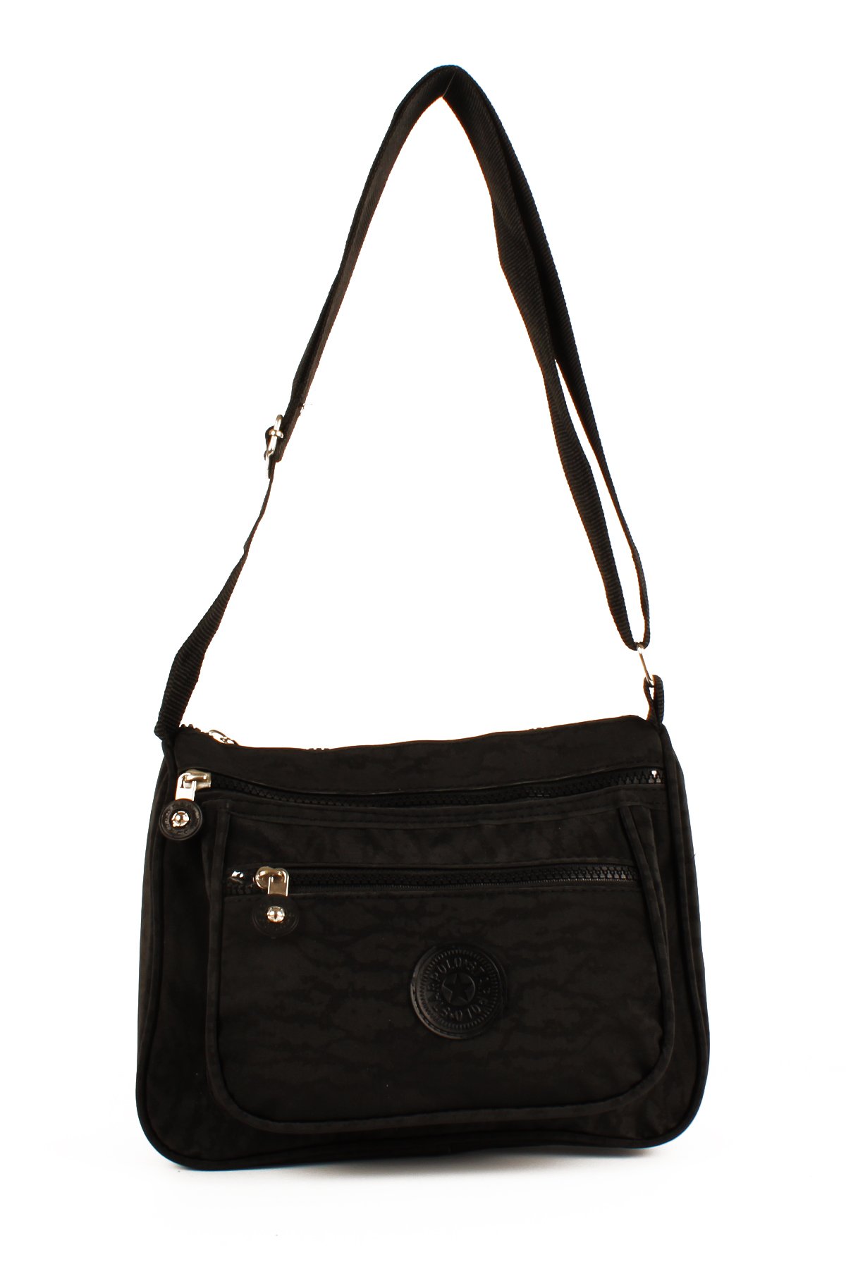 LWE10730-SyhTalhaLuwwe Bag'sKadın Çok Cepli Krinkle Kumaş Postacı Tarz Omuz Çapraz Çanta (10730)