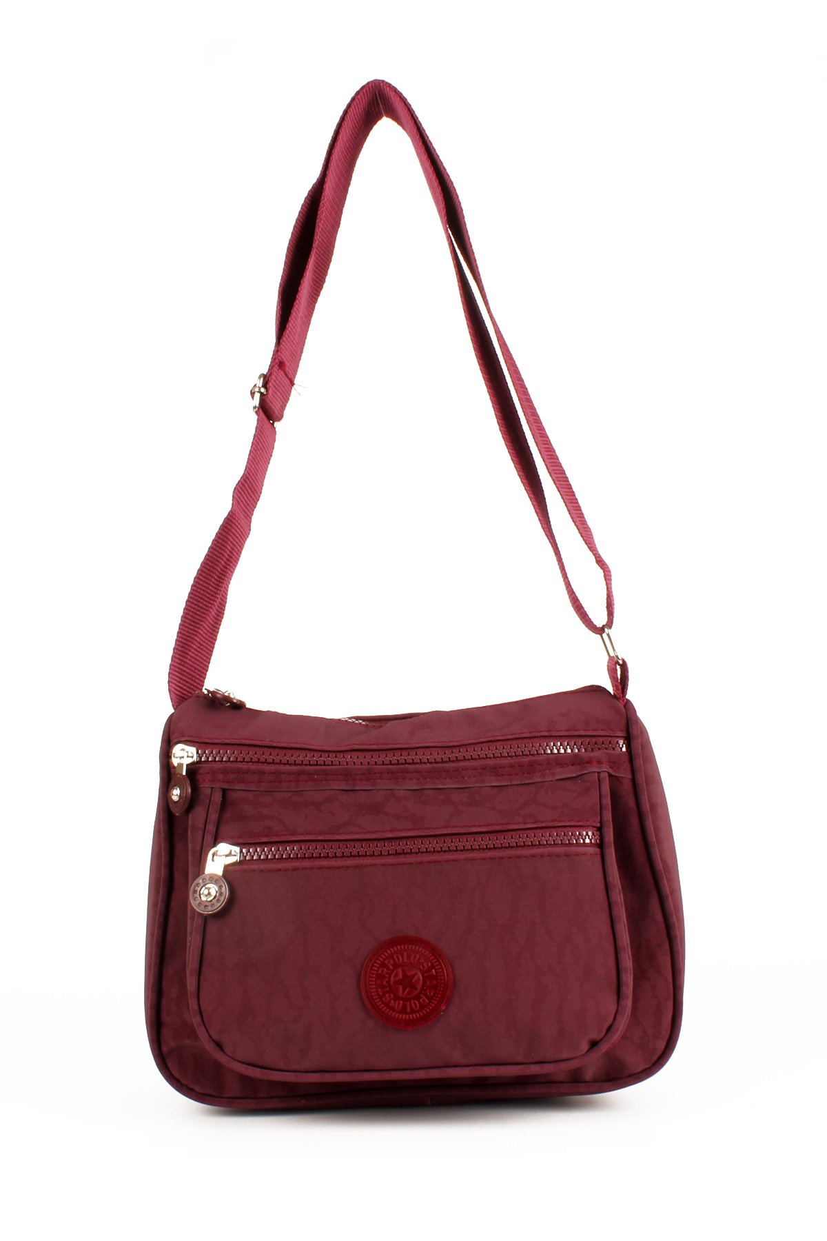 LWE10730-SyhTalhaLuwwe Bag'sKadın Çok Cepli Krinkle Kumaş Postacı Tarz Omuz Çapraz Çanta (10730)