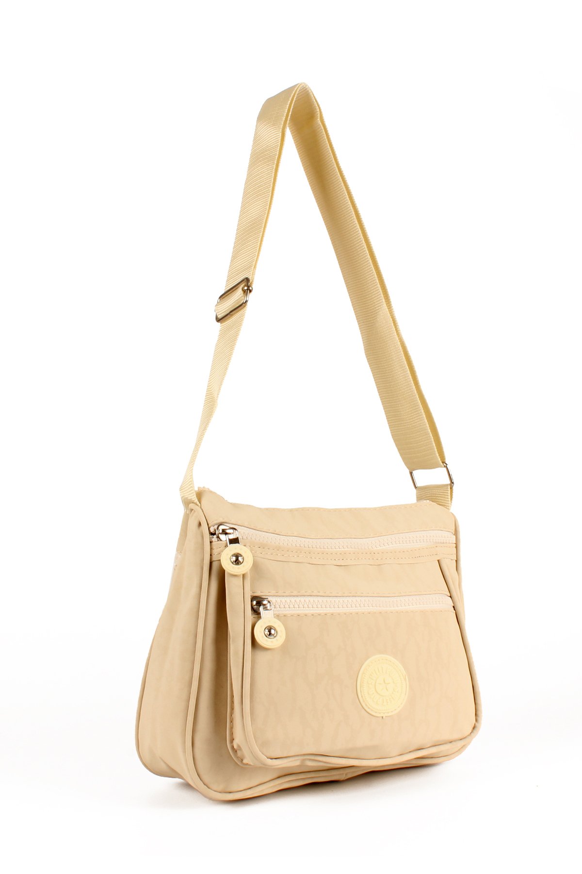 LWE10730-SyhTalhaLuwwe Bag'sKadın Çok Cepli Krinkle Kumaş Postacı Tarz Omuz Çapraz Çanta (10730)