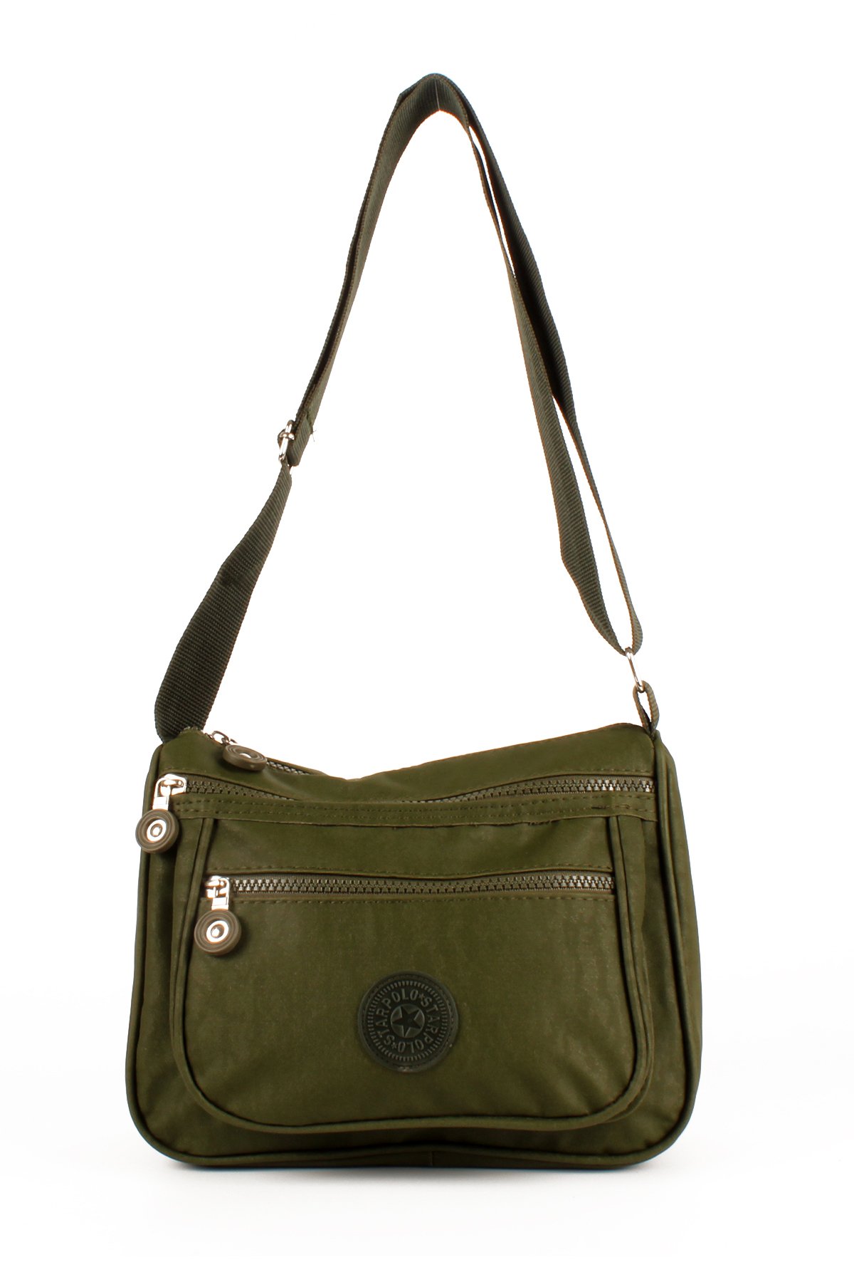 LWE10730-SyhTalhaLuwwe Bag'sKadın Çok Cepli Krinkle Kumaş Postacı Tarz Omuz Çapraz Çanta (10730)