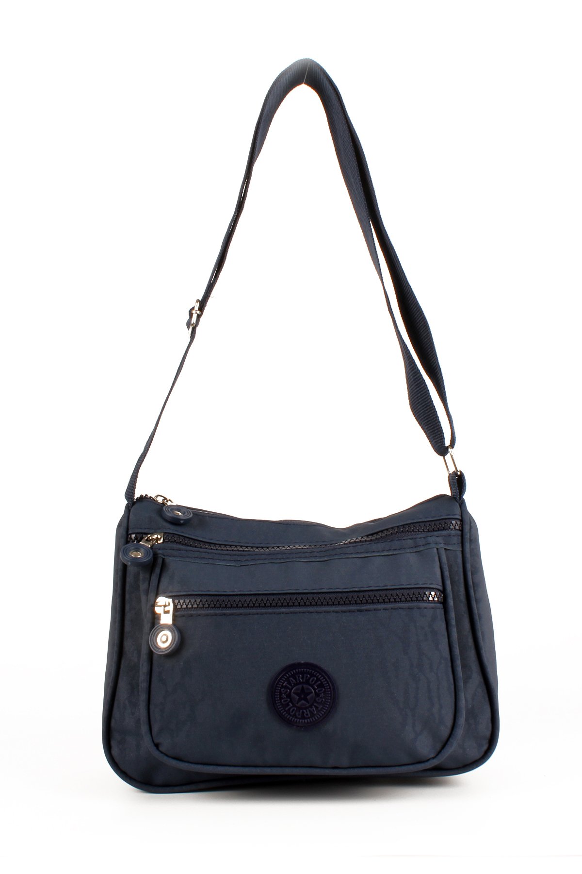 LWE10730-SyhTalhaLuwwe Bag'sKadın Çok Cepli Krinkle Kumaş Postacı Tarz Omuz Çapraz Çanta (10730)