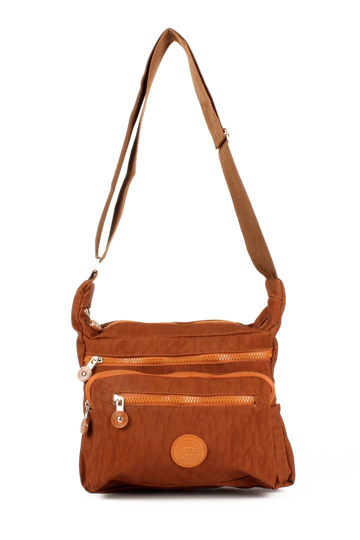 LWE10678-SyhTalhaLuwwe Bag'sKadın Çok Cepli Yıkanmış Krinkle Kumaş Postacı Tarz Omuz Çapraz Çanta (10678)