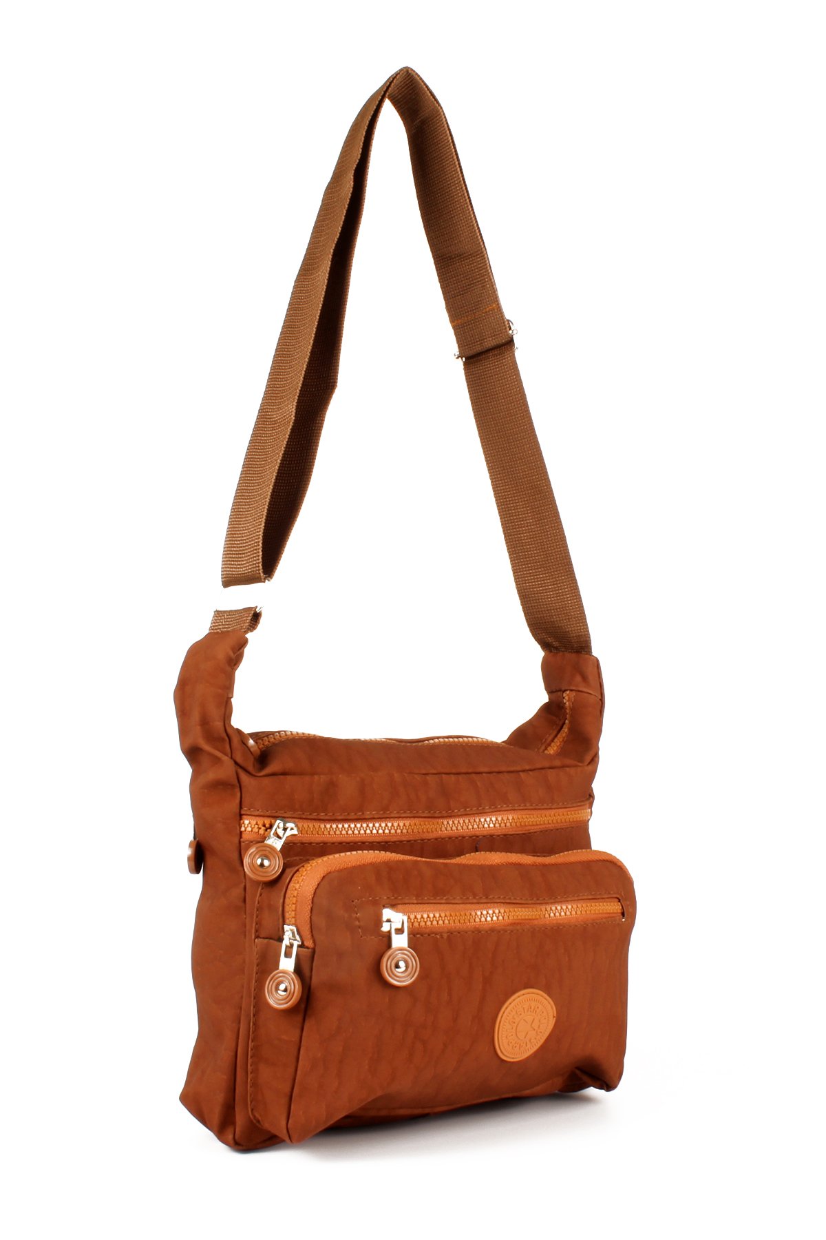 LWE10678-SyhTalhaLuwwe Bag'sKadın Çok Cepli Yıkanmış Krinkle Kumaş Postacı Tarz Omuz Çapraz Çanta (10678)