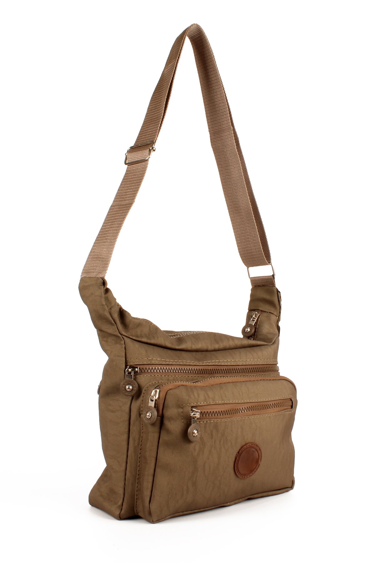 LWE10678-SyhTalhaLuwwe Bag'sKadın Çok Cepli Yıkanmış Krinkle Kumaş Postacı Tarz Omuz Çapraz Çanta (10678)