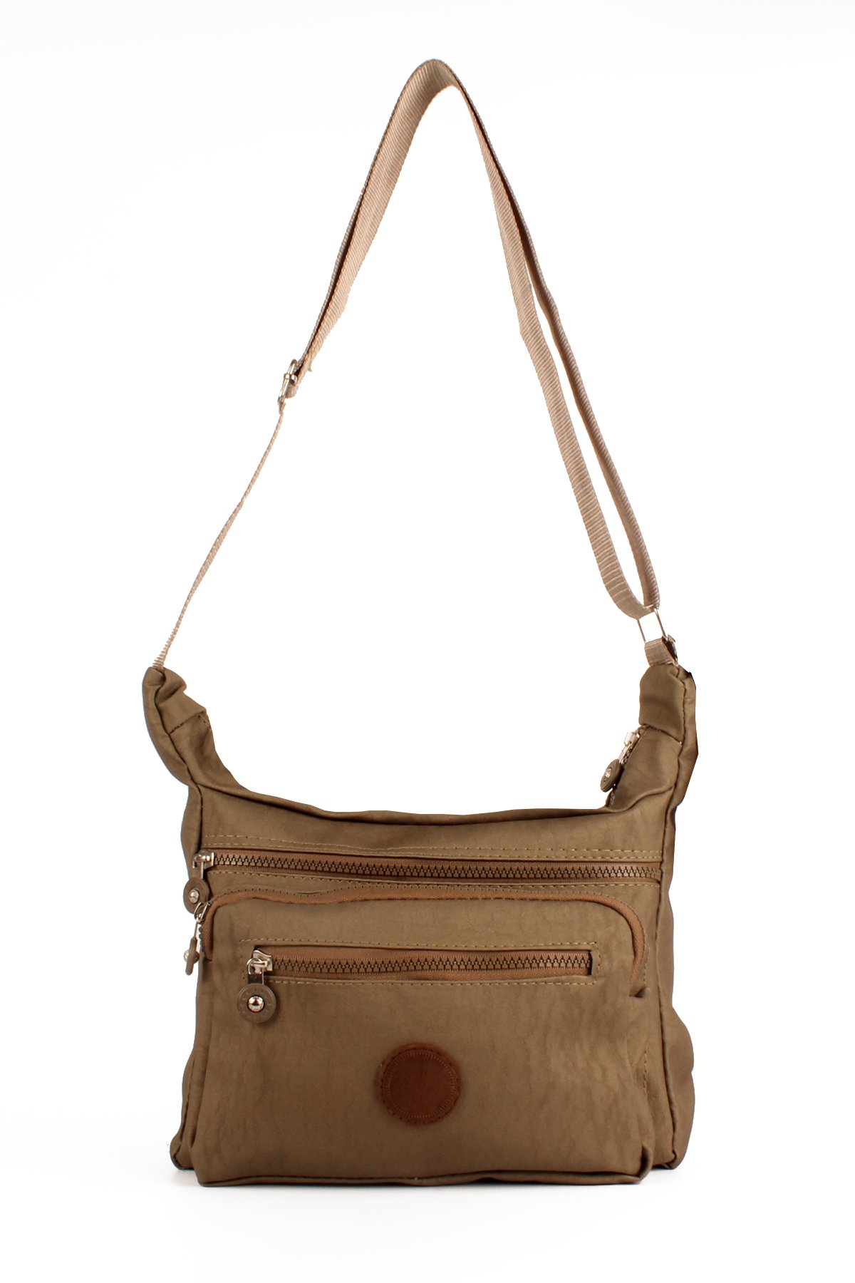 LWE10678-SyhTalhaLuwwe Bag'sKadın Çok Cepli Yıkanmış Krinkle Kumaş Postacı Tarz Omuz Çapraz Çanta (10678)