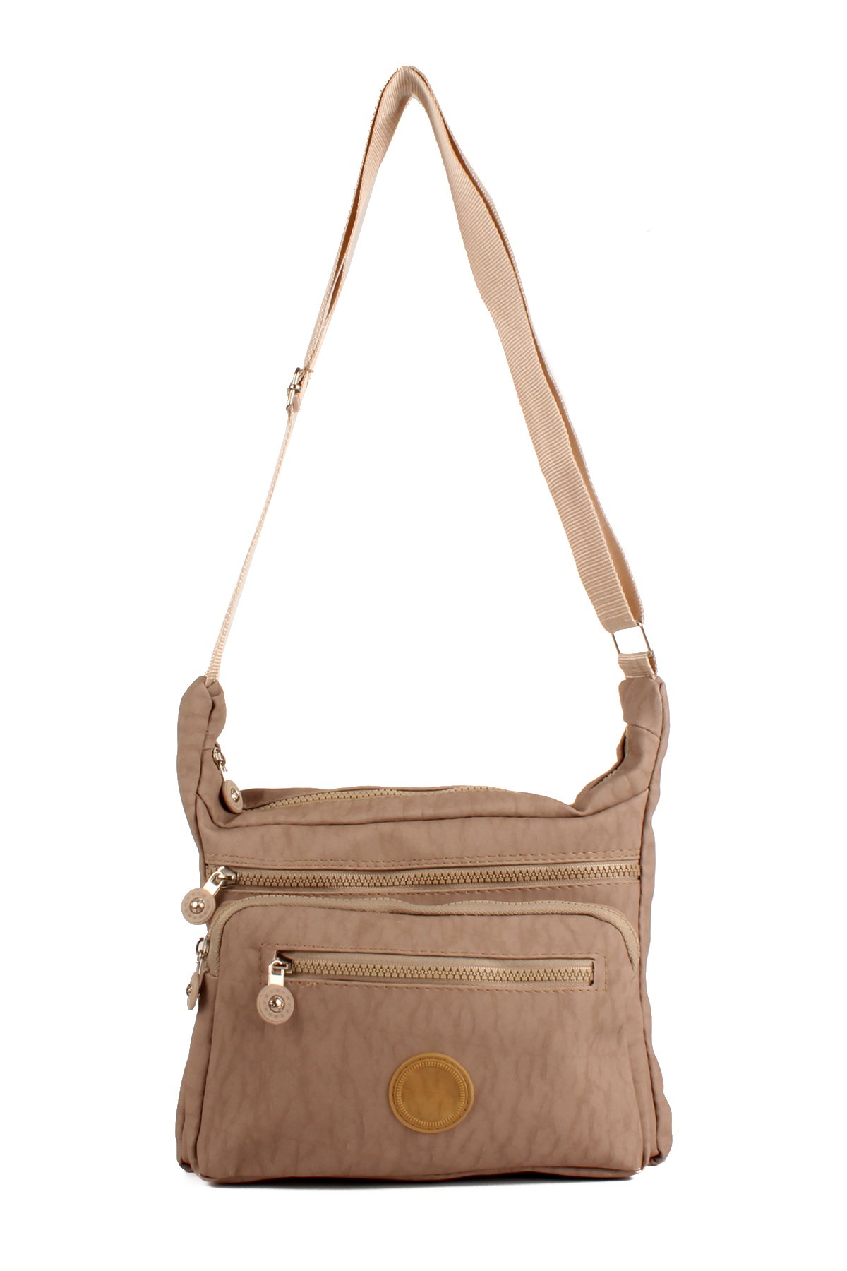 LWE10678-SyhTalhaLuwwe Bag'sKadın Çok Cepli Yıkanmış Krinkle Kumaş Postacı Tarz Omuz Çapraz Çanta (10678)