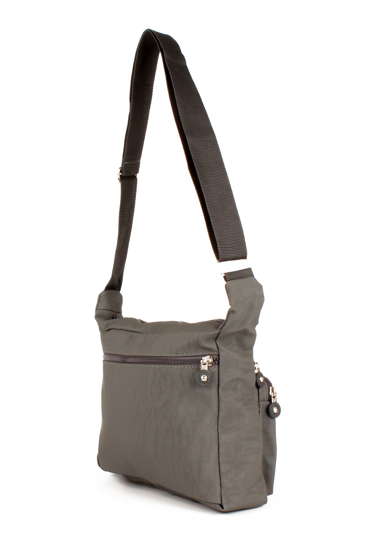 LWE10678-SyhTalhaLuwwe Bag'sKadın Çok Cepli Yıkanmış Krinkle Kumaş Postacı Tarz Omuz Çapraz Çanta (10678)