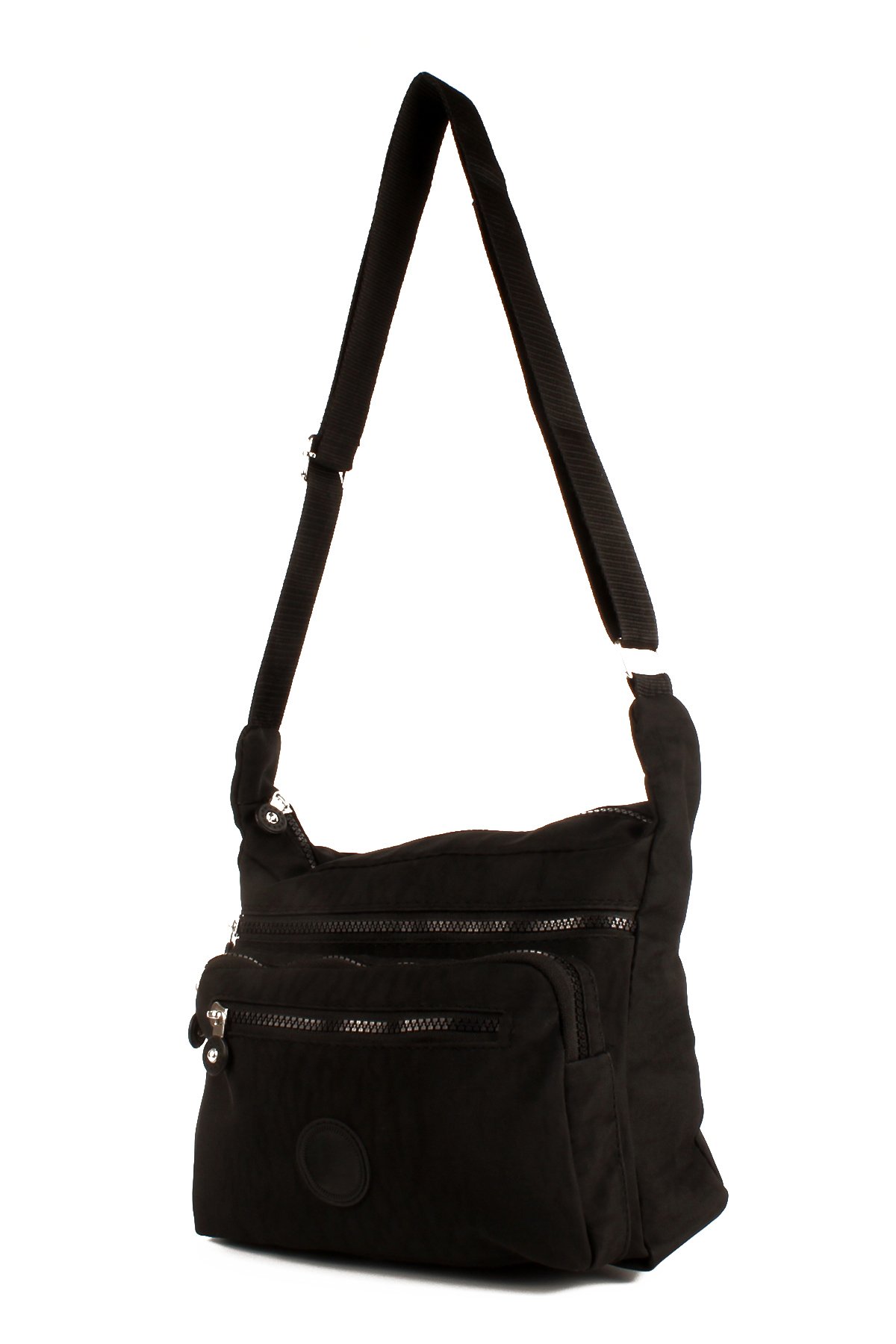 LWE10678-SyhTalhaLuwwe Bag'sKadın Çok Cepli Yıkanmış Krinkle Kumaş Postacı Tarz Omuz Çapraz Çanta (10678)