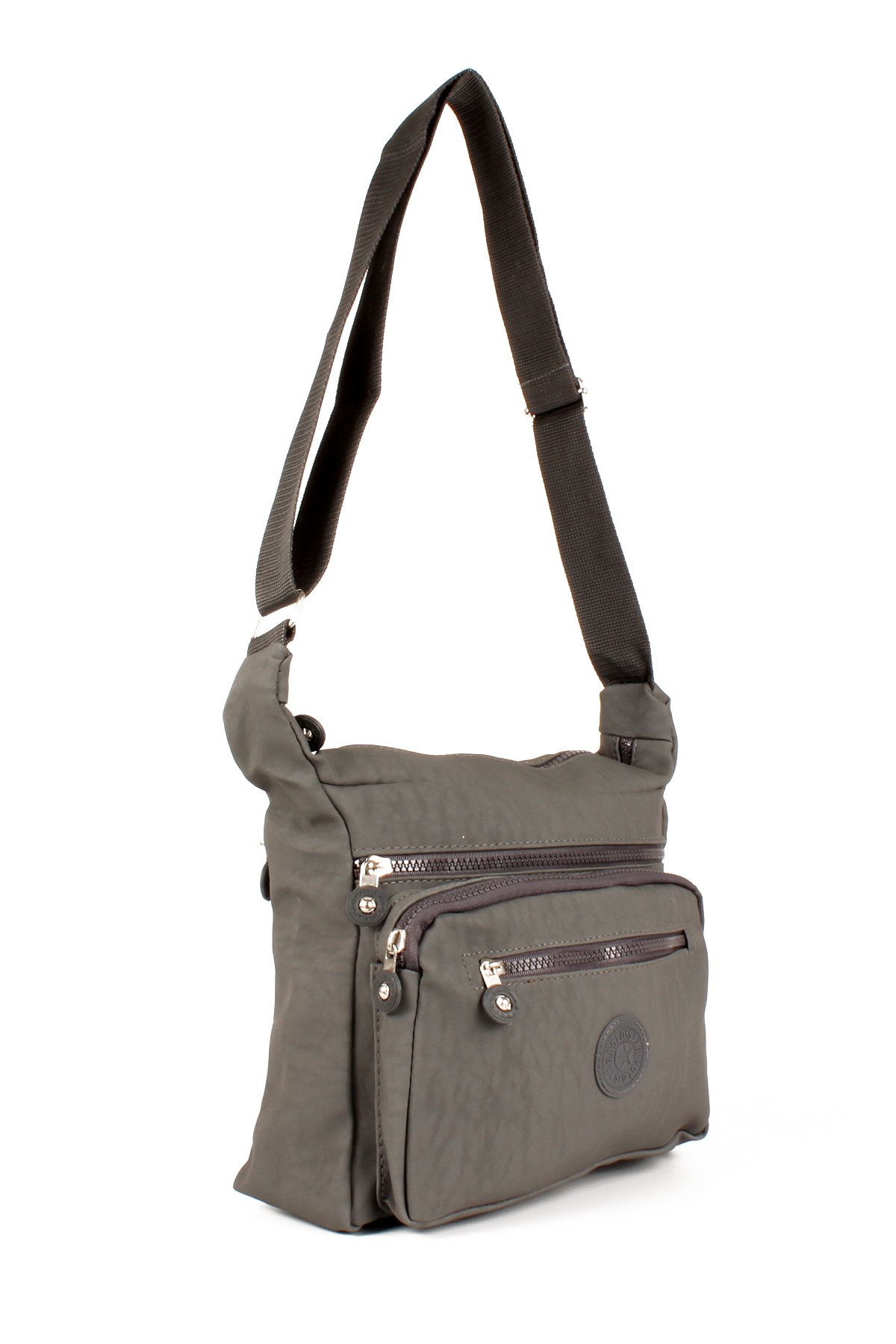 LWE10678-SyhTalhaLuwwe Bag'sKadın Çok Cepli Yıkanmış Krinkle Kumaş Postacı Tarz Omuz Çapraz Çanta (10678)