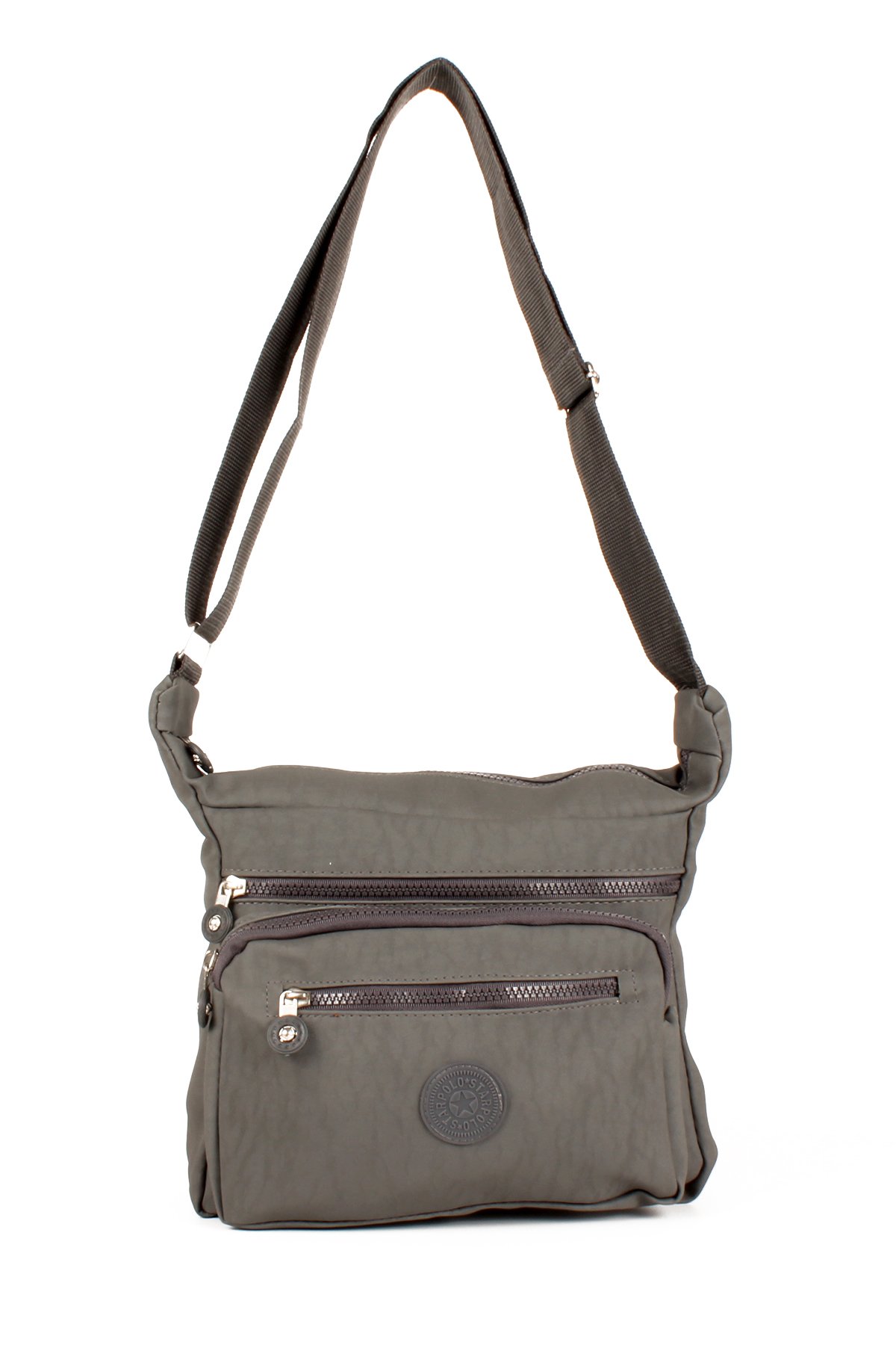 LWE10678-SyhTalhaLuwwe Bag'sKadın Çok Cepli Yıkanmış Krinkle Kumaş Postacı Tarz Omuz Çapraz Çanta (10678)