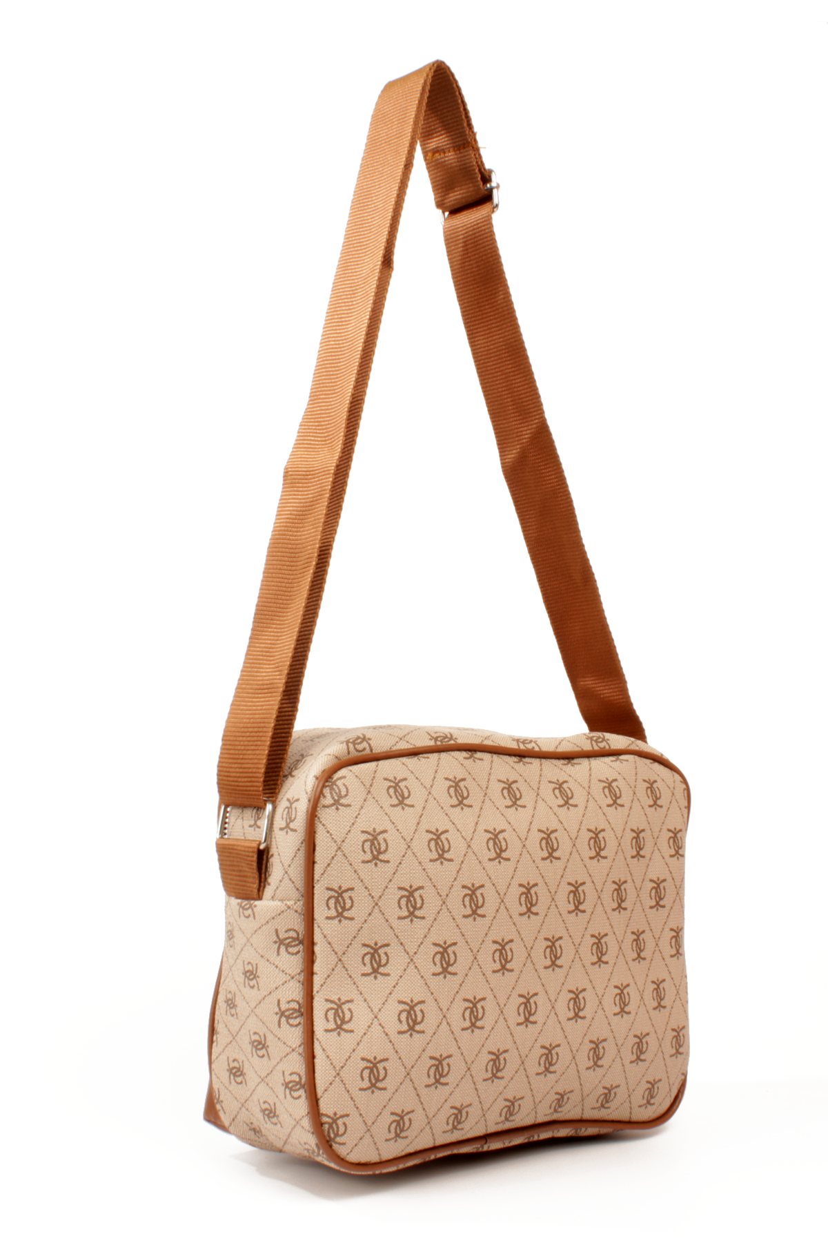 LWE20788-SyhTalhaLuwwe Bag'sKadın Çok Gözlü Desenli Deri Spor Kolon Askılı Yazı Detaylı Omuz&Çapraz Çanta (20788)