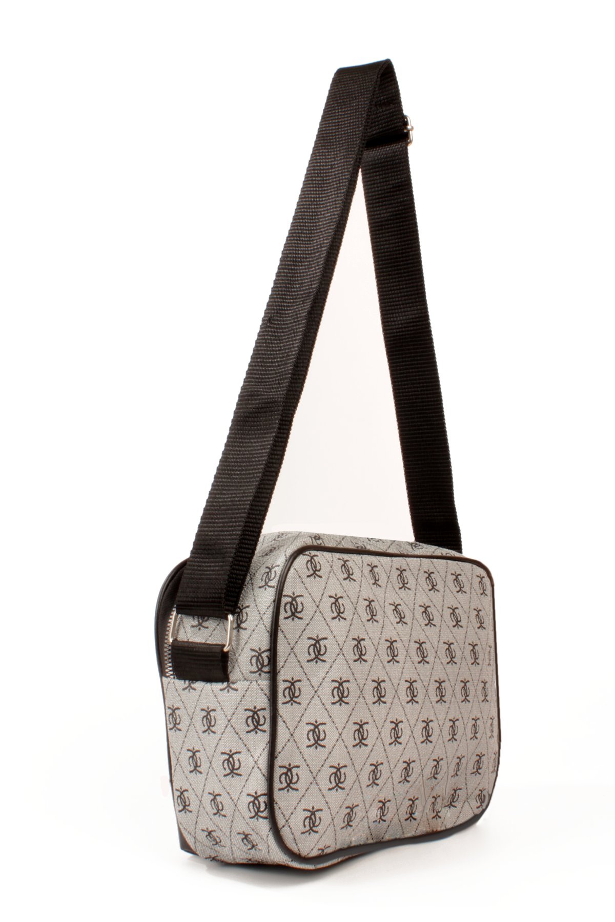 LWE20788-SyhTalhaLuwwe Bag'sKadın Çok Gözlü Desenli Deri Spor Kolon Askılı Yazı Detaylı Omuz&Çapraz Çanta (20788)