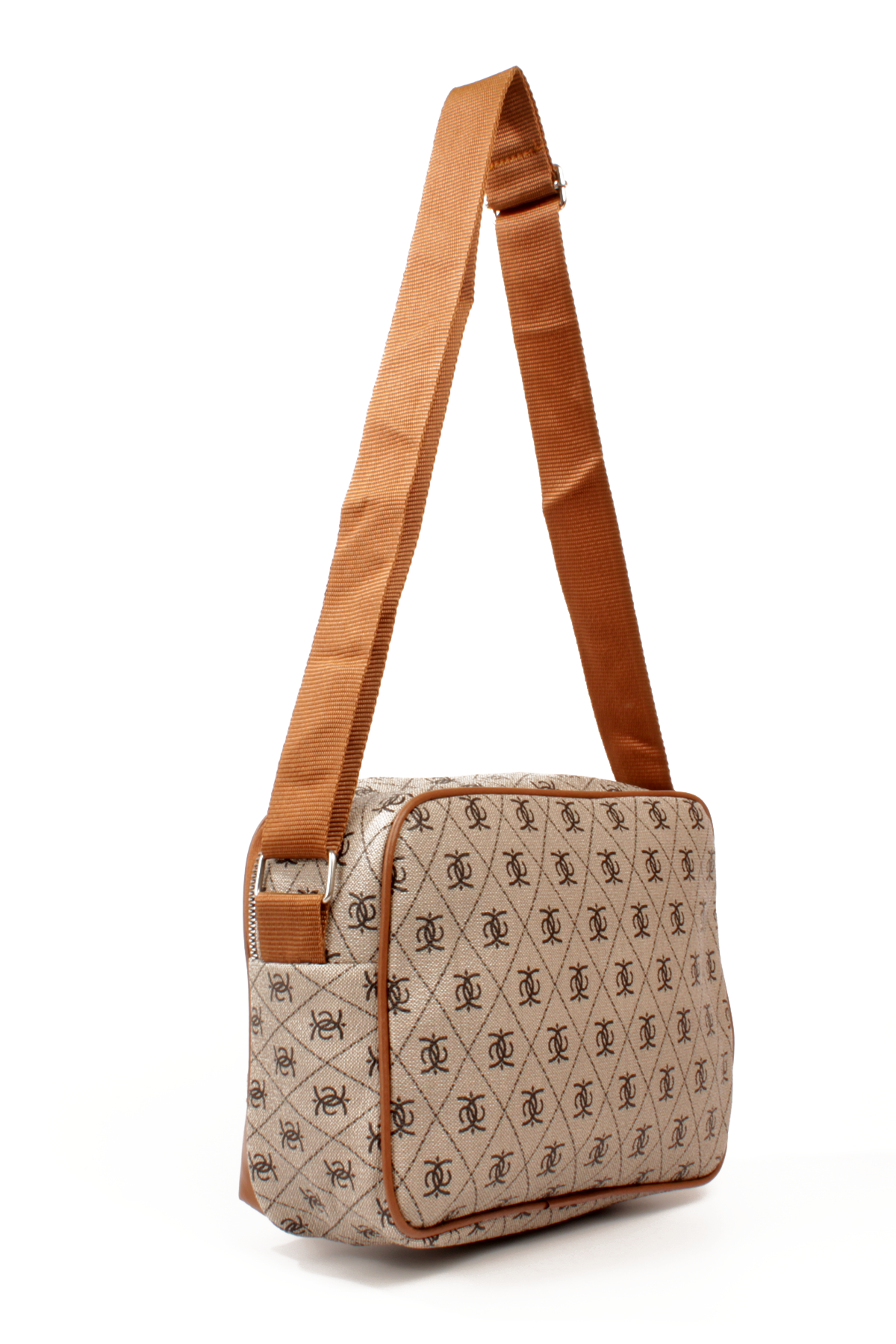 LWE20788-SyhTalhaLuwwe Bag'sKadın Çok Gözlü Desenli Deri Spor Kolon Askılı Yazı Detaylı Omuz&Çapraz Çanta (20788)