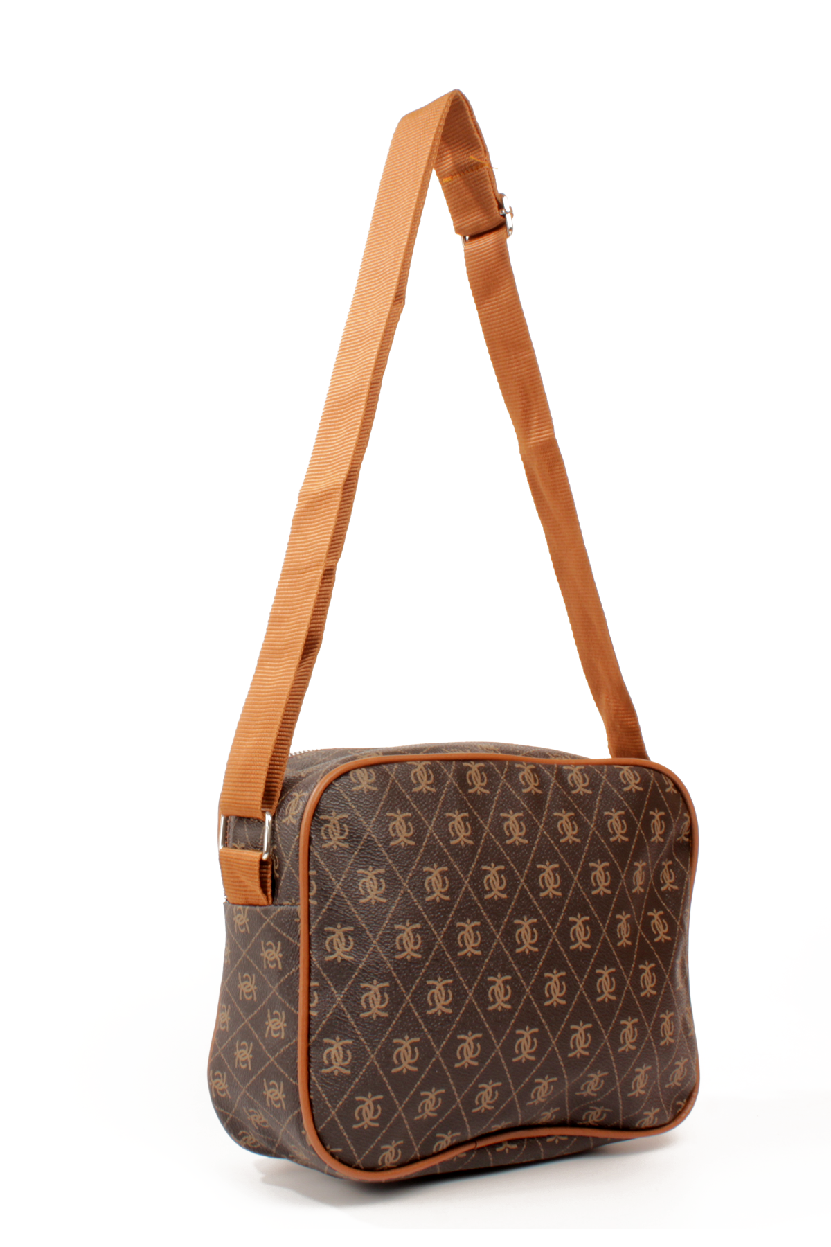 LWE20788-SyhTalhaLuwwe Bag'sKadın Çok Gözlü Desenli Deri Spor Kolon Askılı Yazı Detaylı Omuz&Çapraz Çanta (20788)