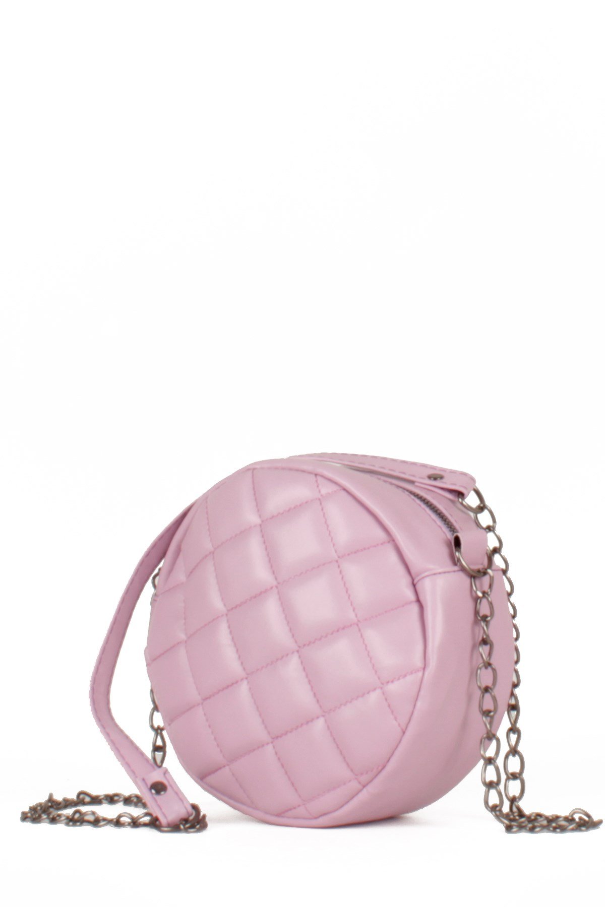 LWE20487-STalhaLuwwe Bag'sKadın Davul Model Kapitone Puantiye İşlemeli Omuz Çantası (20487)