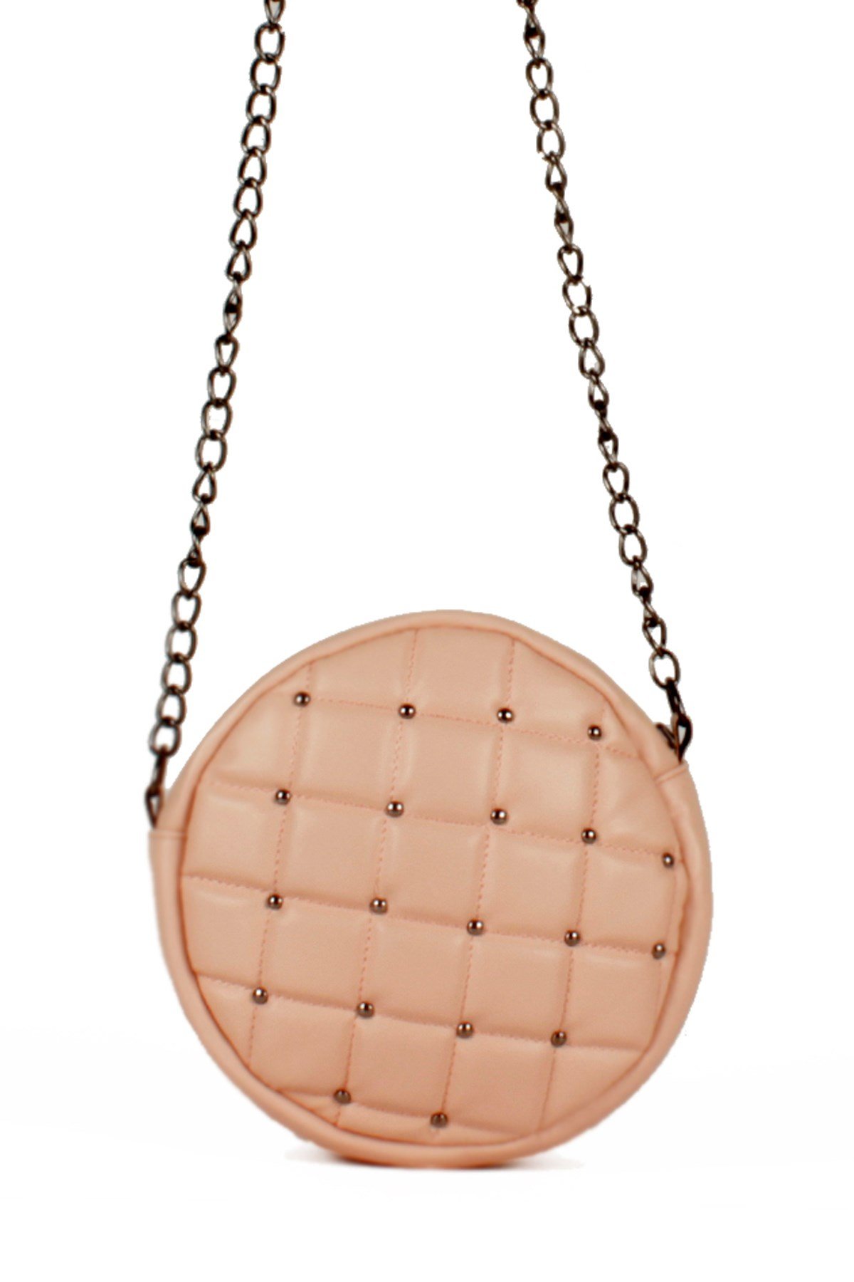 LWE20487-STalhaLuwwe Bag'sKadın Davul Model Kapitone Puantiye İşlemeli Omuz Çantası (20487)