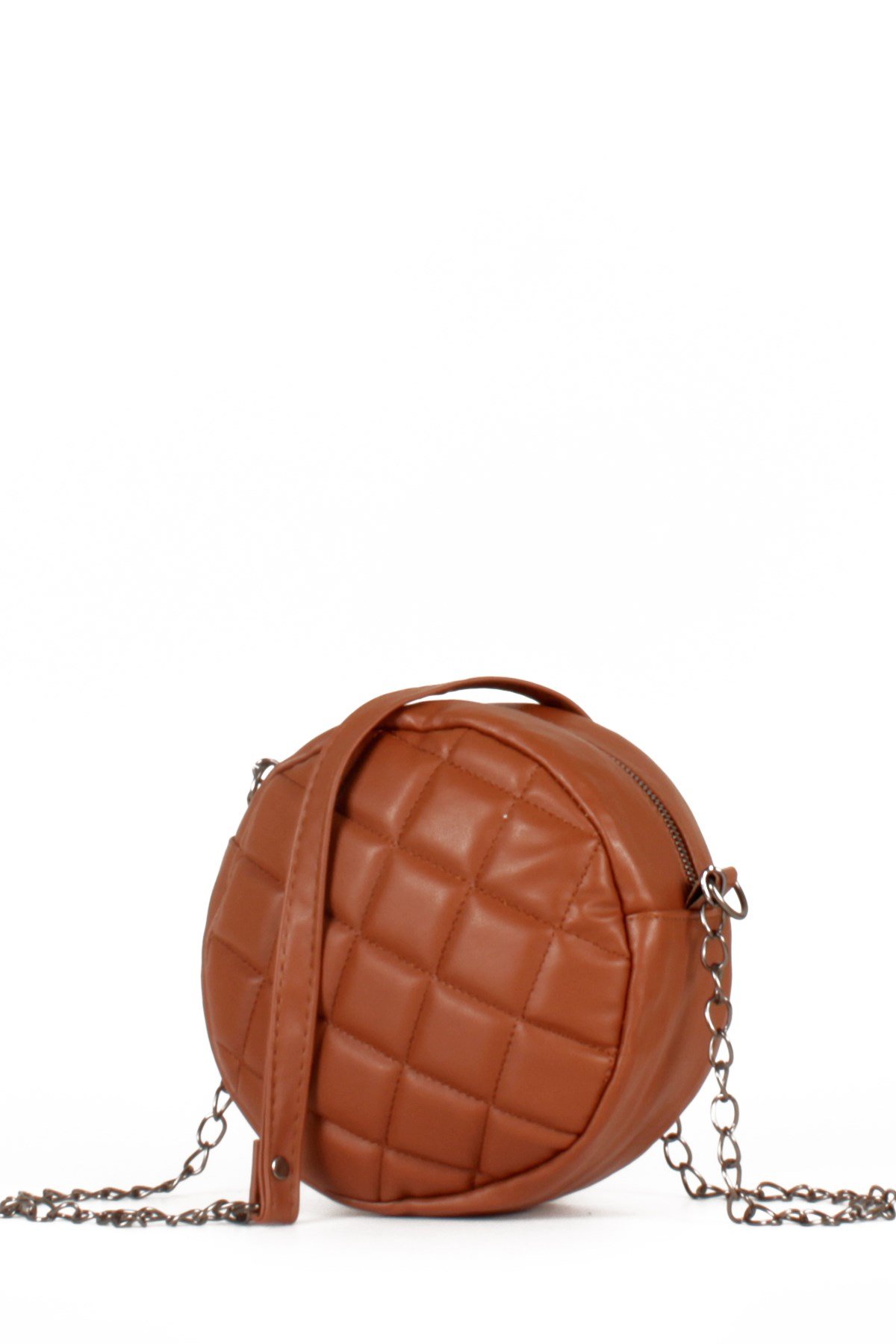 LWE20487-STalhaLuwwe Bag'sKadın Davul Model Kapitone Puantiye İşlemeli Omuz Çantası (20487)