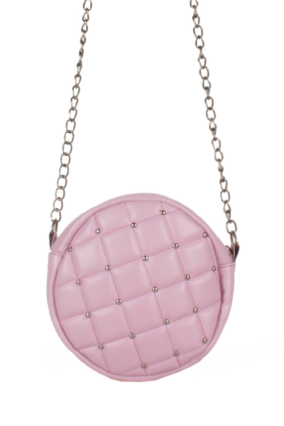 LWE20487-STalhaLuwwe Bag'sKadın Davul Model Kapitone Puantiye İşlemeli Omuz Çantası (20487)