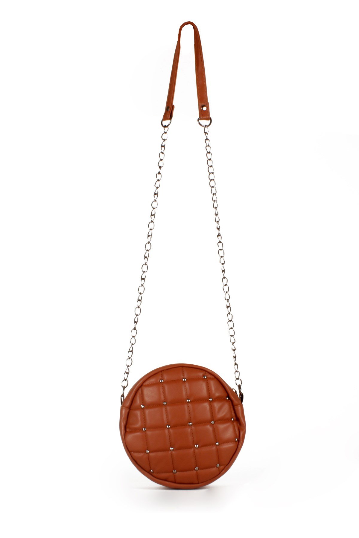 LWE20487-STalhaLuwwe Bag'sKadın Davul Model Kapitone Puantiye İşlemeli Omuz Çantası (20487)