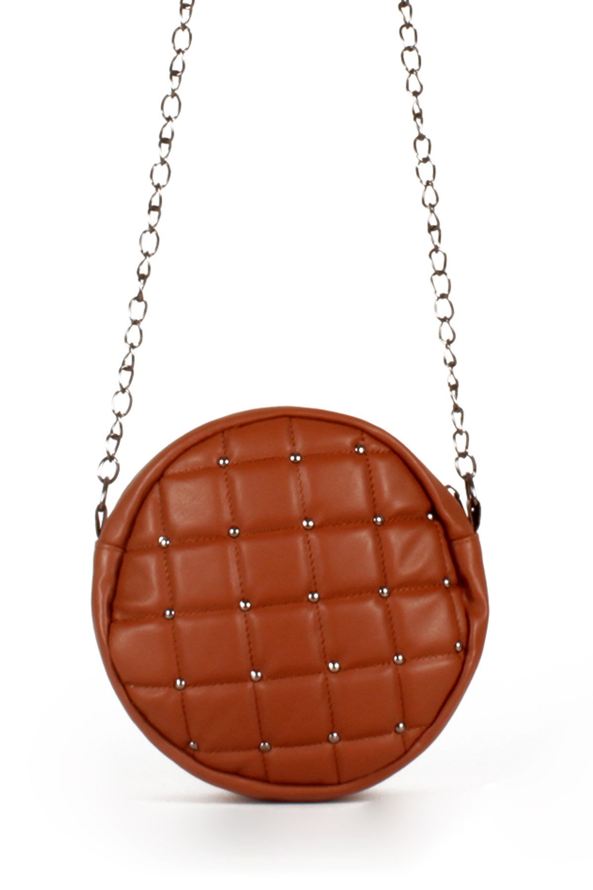 LWE20487-STalhaLuwwe Bag'sKadın Davul Model Kapitone Puantiye İşlemeli Omuz Çantası (20487)