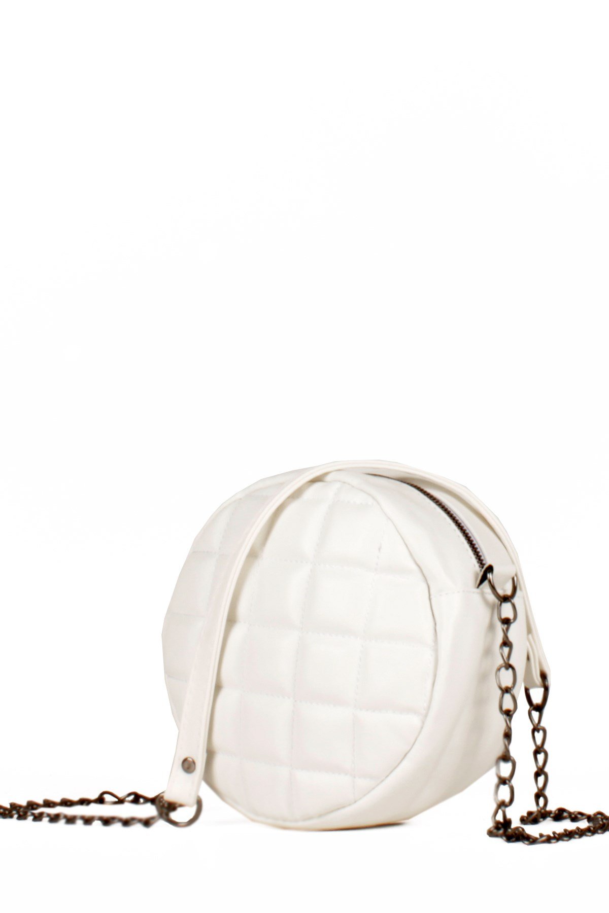 LWE20487-STalhaLuwwe Bag'sKadın Davul Model Kapitone Puantiye İşlemeli Omuz Çantası (20487)