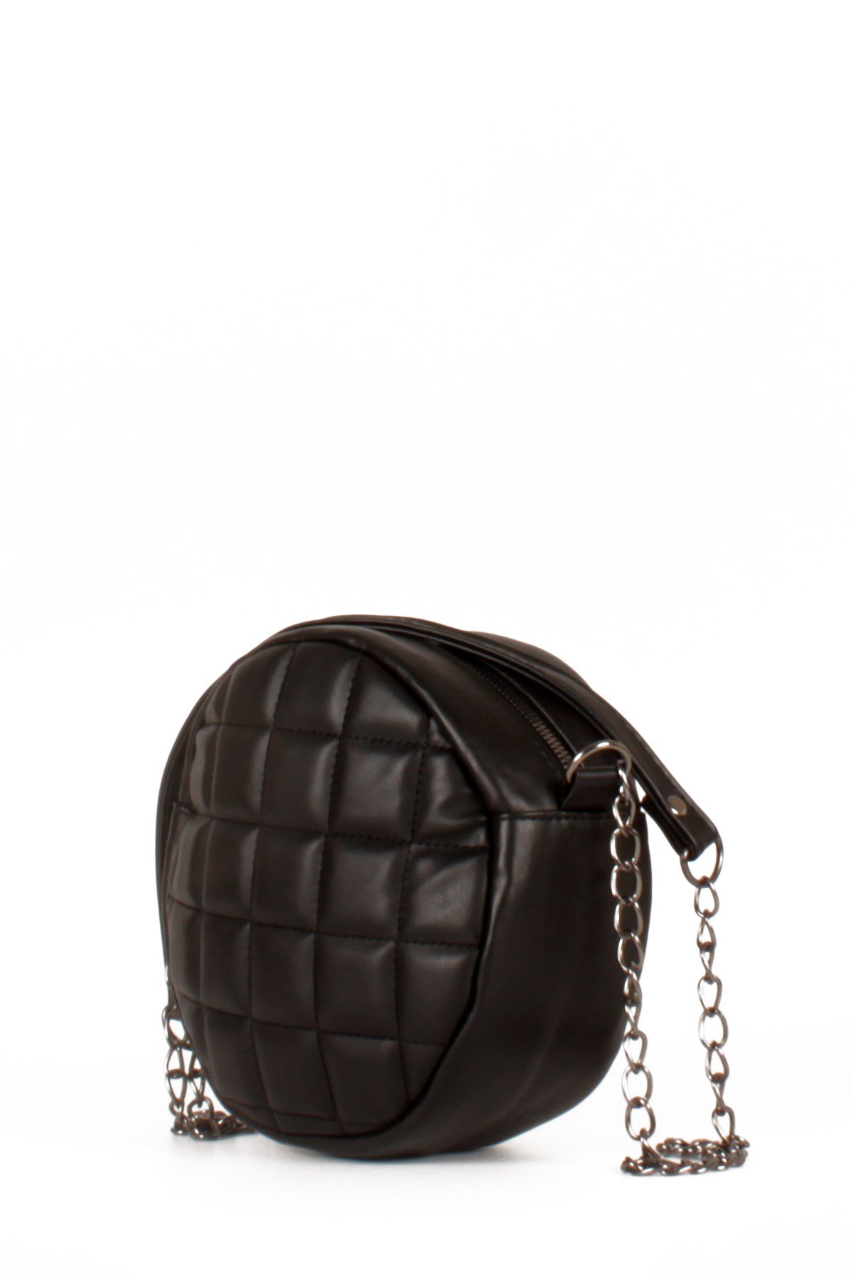 LWE20487-STalhaLuwwe Bag'sKadın Davul Model Kapitone Puantiye İşlemeli Omuz Çantası (20487)