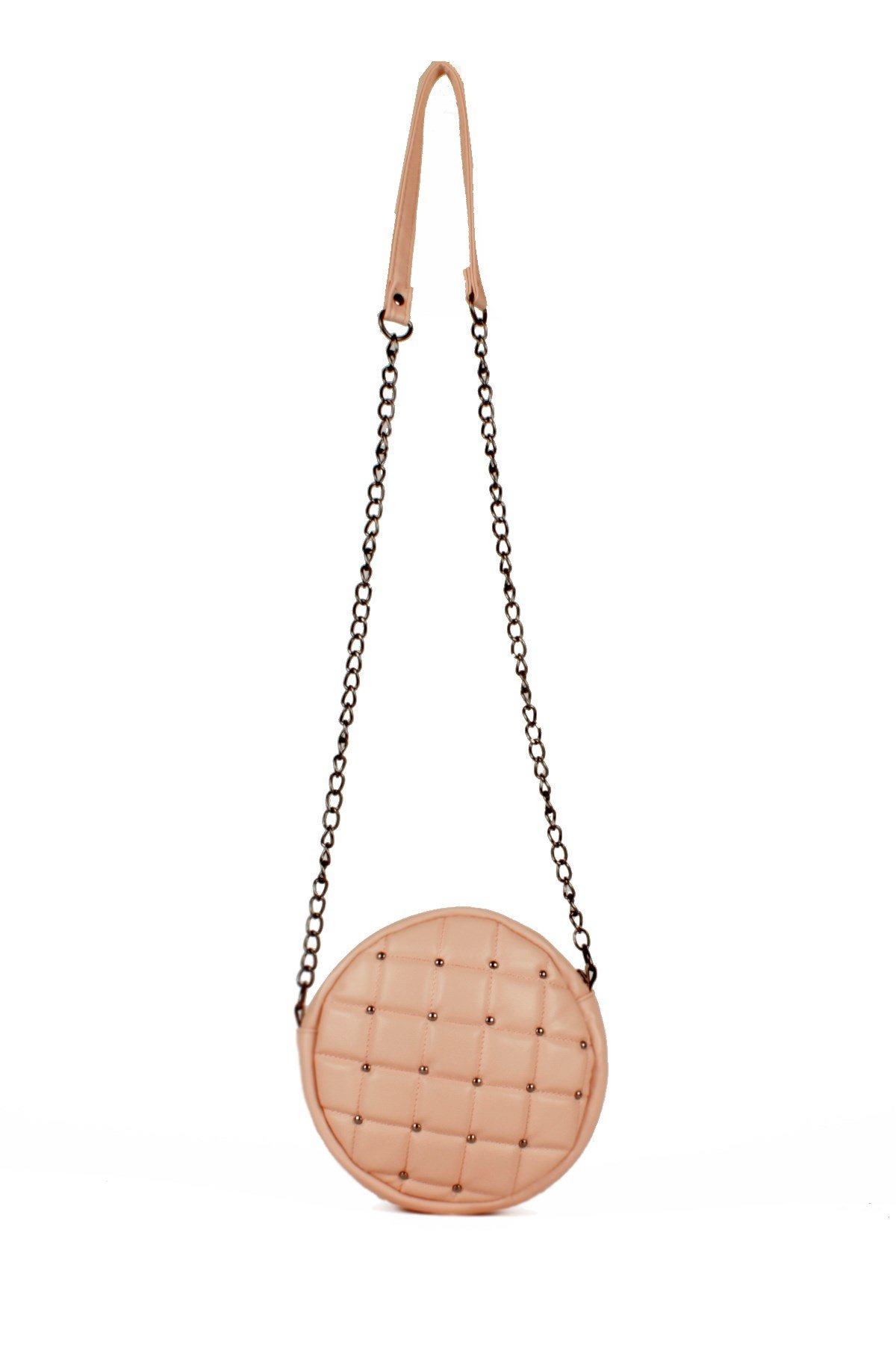 LWE20487-STalhaLuwwe Bag'sKadın Davul Model Kapitone Puantiye İşlemeli Omuz Çantası (20487)