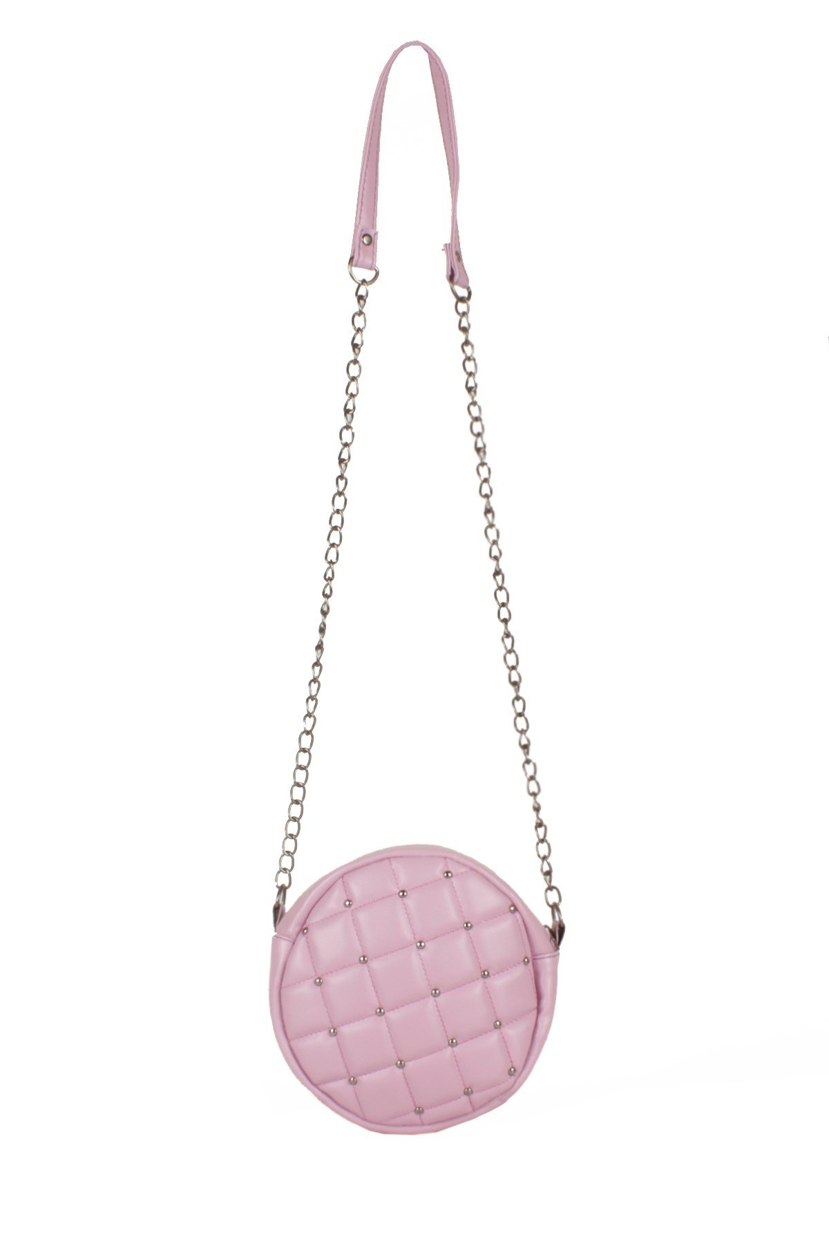 LWE20487-STalhaLuwwe Bag'sKadın Davul Model Kapitone Puantiye İşlemeli Omuz Çantası (20487)