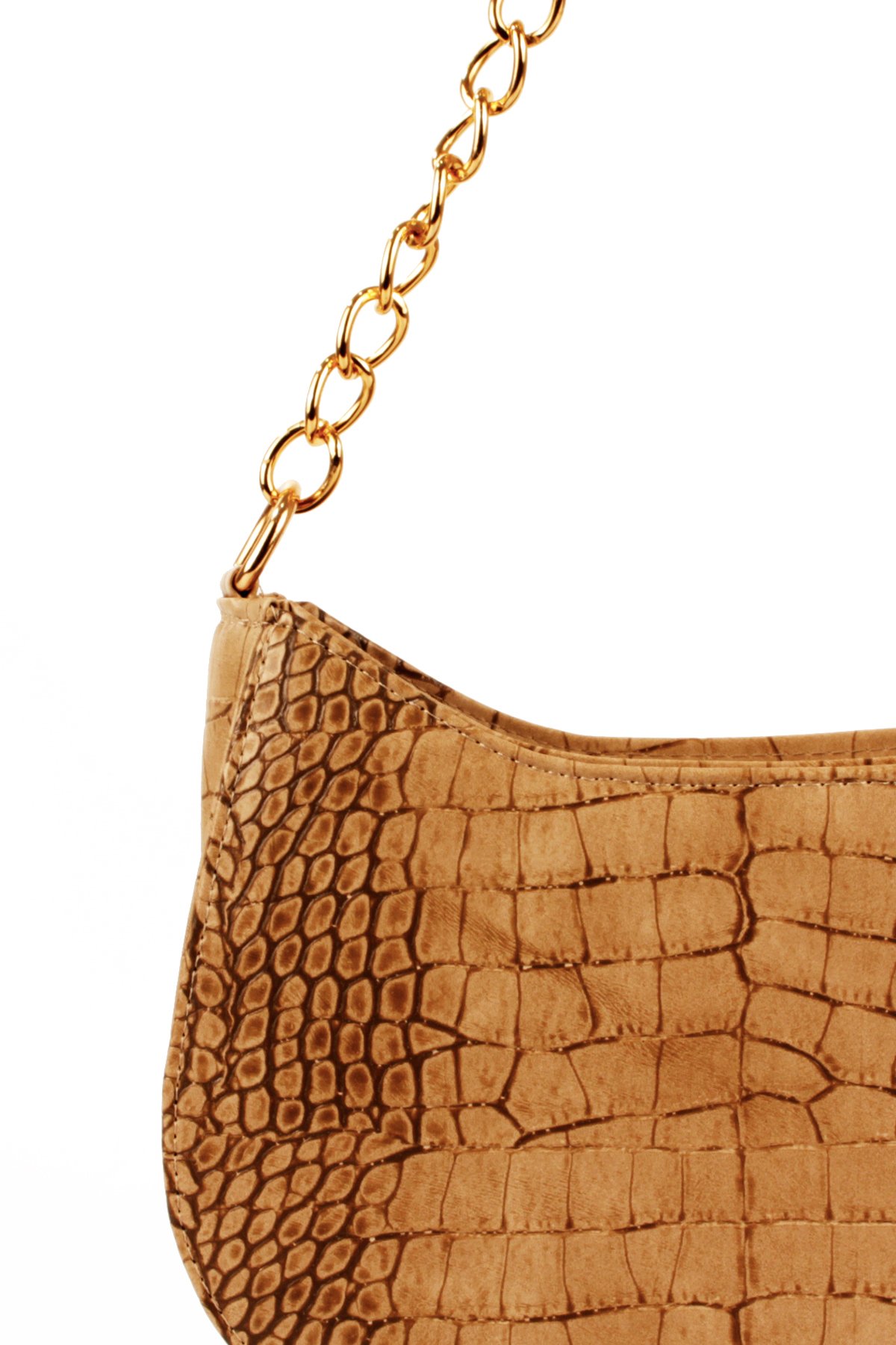 LWE10774-SyhTalhaLuwwe Bag'sKadın Deri Görünümlü Yarı Zincir Askılı Omuz ve Baget Çanta (10774)