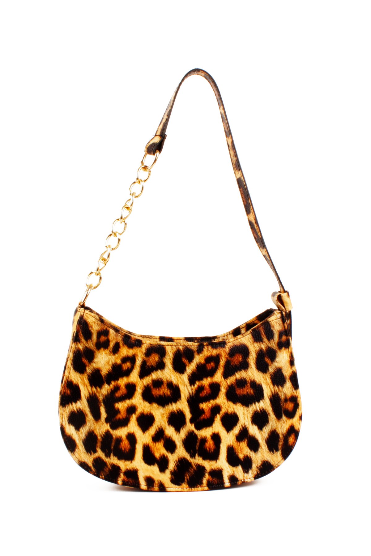 LWE10774-SyhTalhaLuwwe Bag'sKadın Deri Görünümlü Yarı Zincir Askılı Omuz ve Baget Çanta (10774)