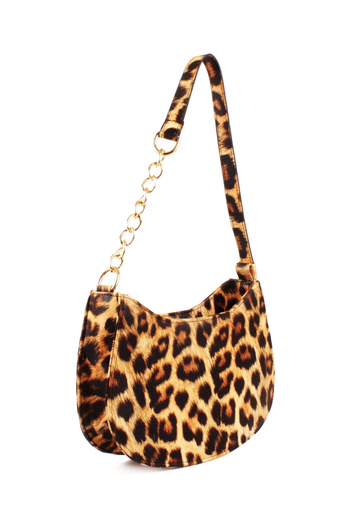 LWE10774-SyhTalhaLuwwe Bag'sKadın Deri Görünümlü Yarı Zincir Askılı Omuz ve Baget Çanta (10774)