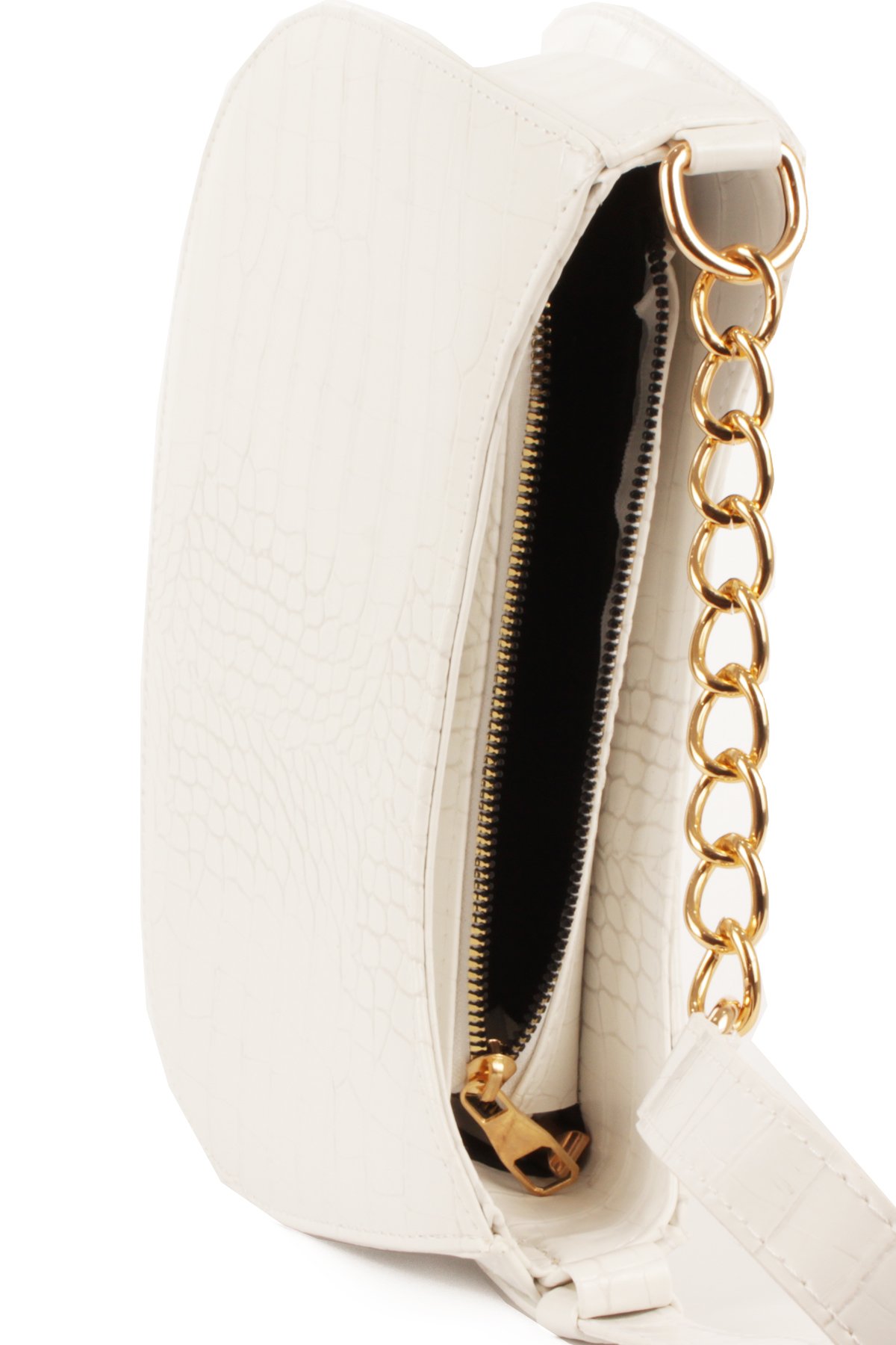 LWE10774-SyhTalhaLuwwe Bag'sKadın Deri Görünümlü Yarı Zincir Askılı Omuz ve Baget Çanta (10774)