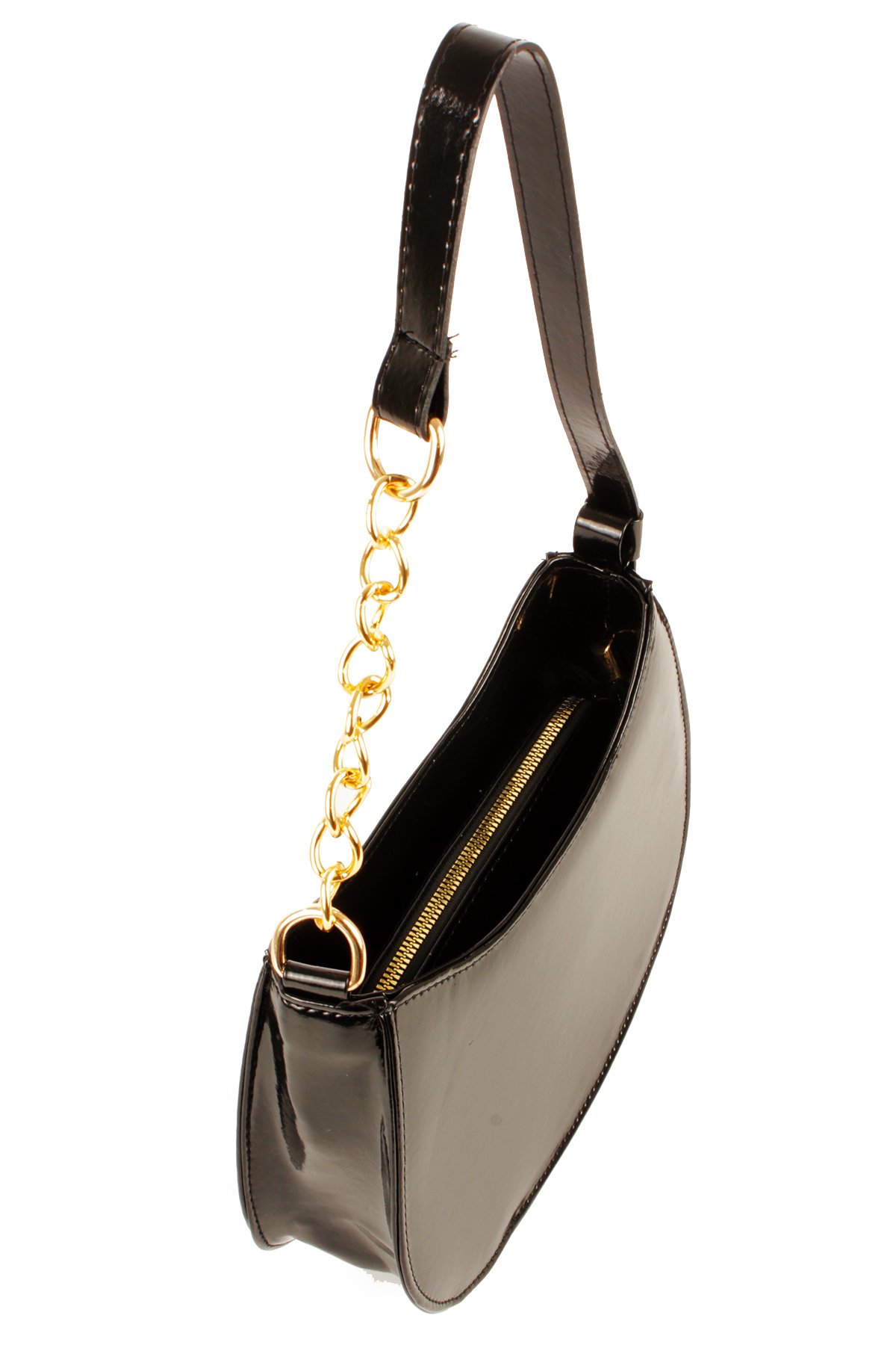 LWE10774-SyhTalhaLuwwe Bag'sKadın Deri Görünümlü Yarı Zincir Askılı Omuz ve Baget Çanta (10774)