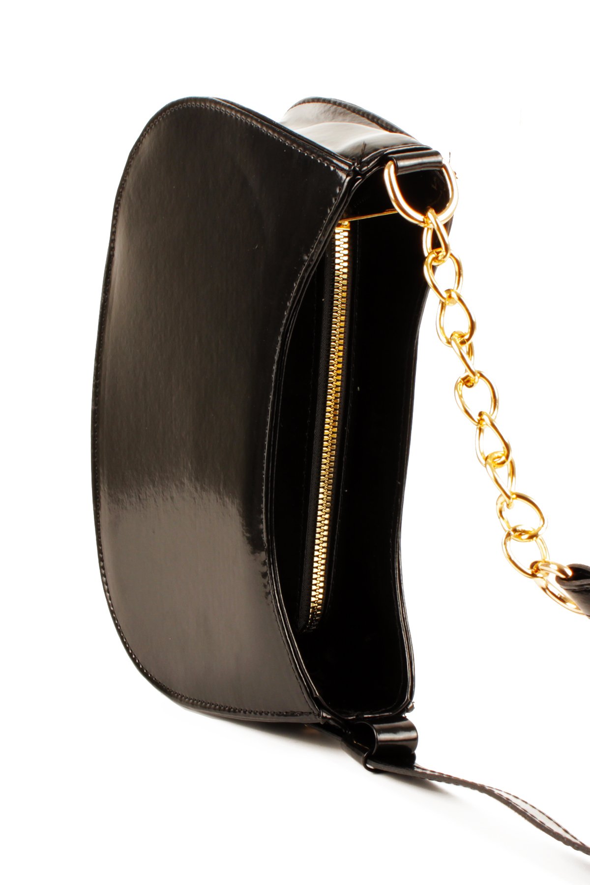 LWE10774-SyhTalhaLuwwe Bag'sKadın Deri Görünümlü Yarı Zincir Askılı Omuz ve Baget Çanta (10774)