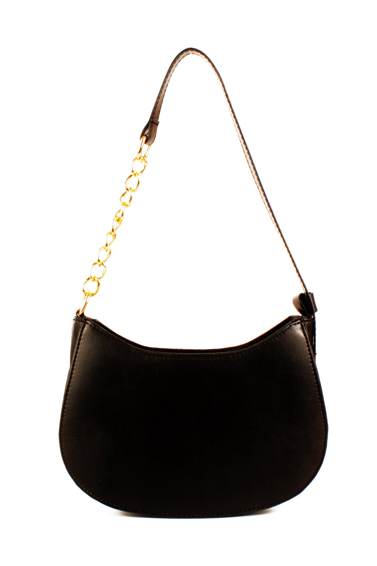 LWE10774-SyhTalhaLuwwe Bag'sKadın Deri Görünümlü Yarı Zincir Askılı Omuz ve Baget Çanta (10774)