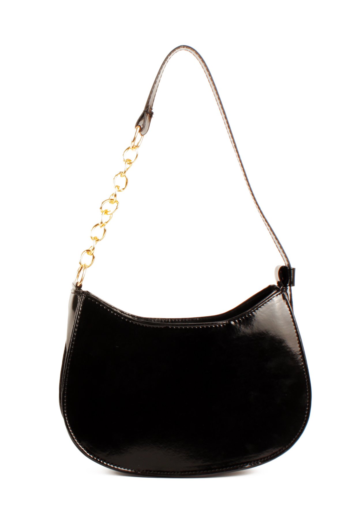 LWE10774-SyhTalhaLuwwe Bag'sKadın Deri Görünümlü Yarı Zincir Askılı Omuz ve Baget Çanta (10774)