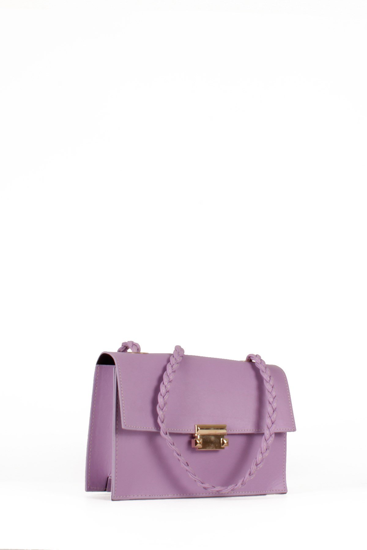 LWE20508-STalhaLuwwe Bag'sKadın Deri Örgülü Askı Omuz Çantası (20508)