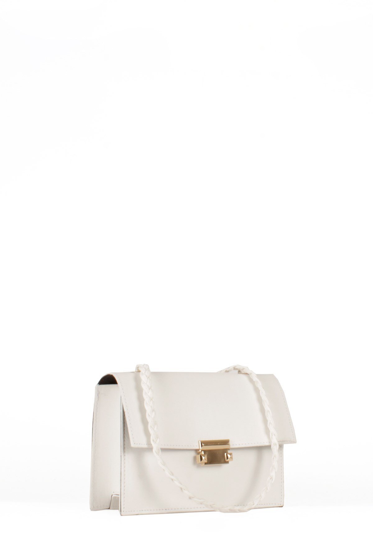 LWE20508-STalhaLuwwe Bag'sKadın Deri Örgülü Askı Omuz Çantası (20508)