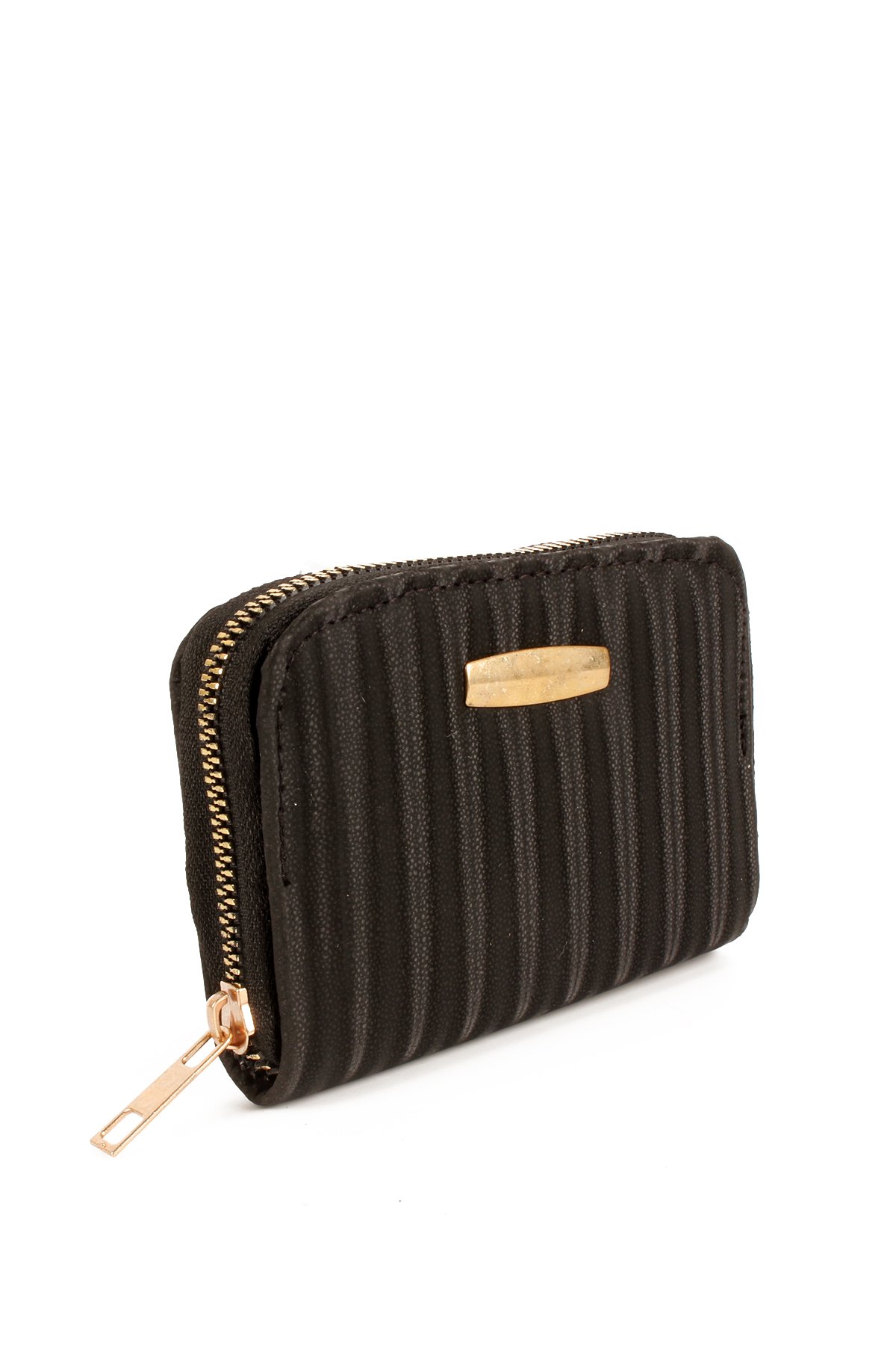 LWE50707-SyhTalhaLuwwe Bag'sKadın Fermuarlı Saten Doku Üç İç Bölmeli Cüzdan Ve Kartlık  (50707)