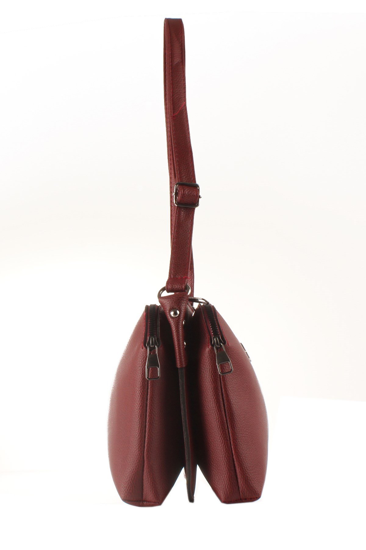 LWE20426-SLuwweLuwwe Bag'sKadın Fermuarlı Üç Gözlü Omuz Çantası (20426)