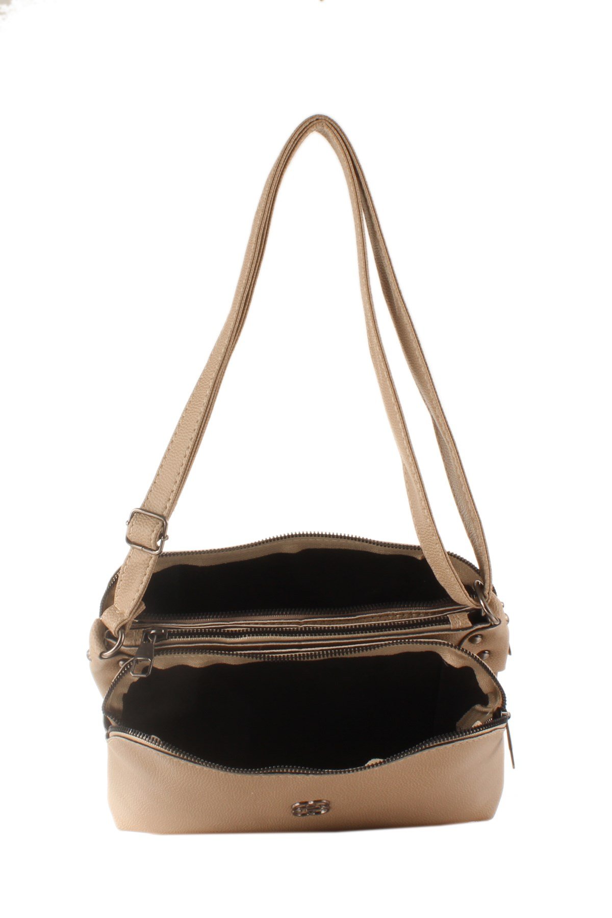 LWE20426-SLuwweLuwwe Bag'sKadın Fermuarlı Üç Gözlü Omuz Çantası (20426)