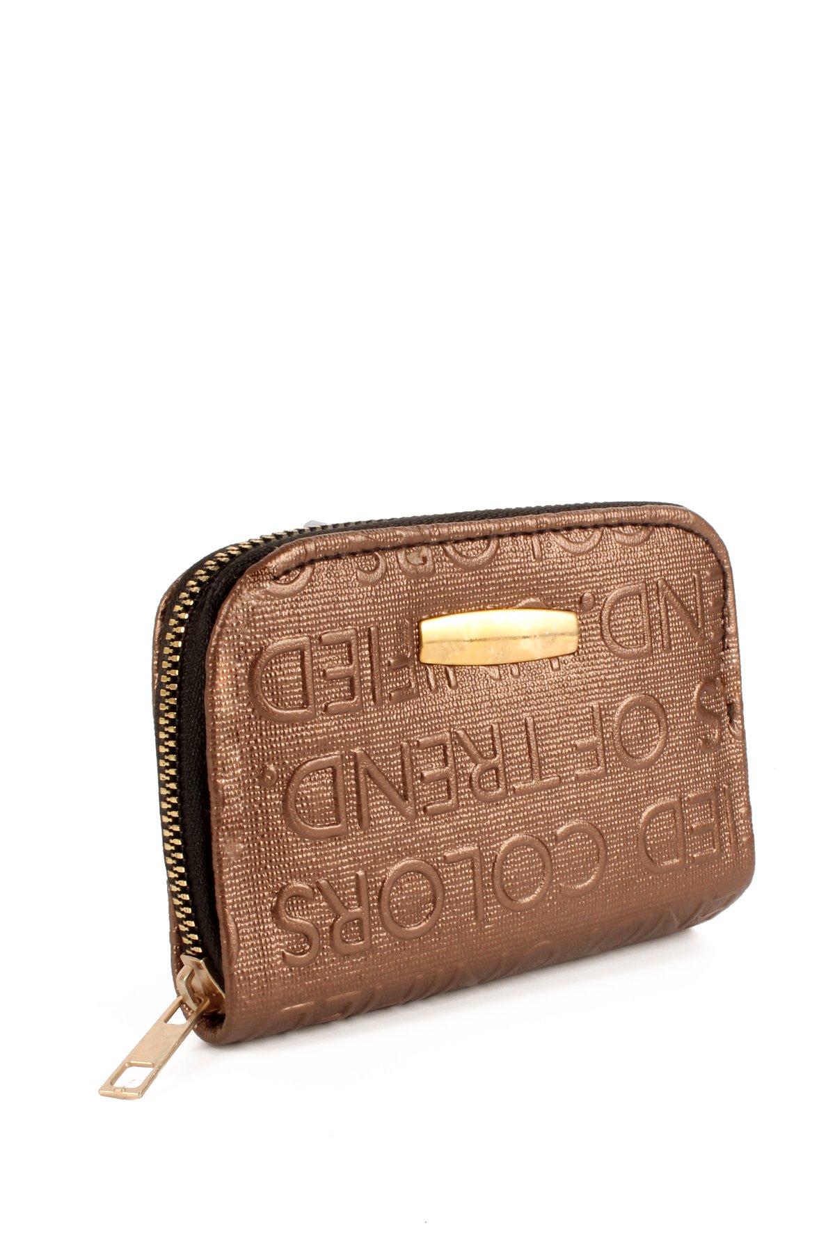 LWE50706-SyhTalhaLuwwe Bag'sKadın Fermuarlı Yazı Detaylı Üç İç Bölmeli Cüzdan Ve Kartlık  (50706)