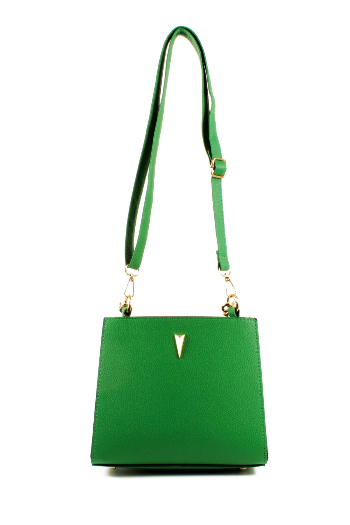 LWE1780-SyhTalhaLuwwe Bag'sKadın Gold Çelik El Saplı Şişe Dipli Pramit Armalı El ve Omuz Çantası (1780)