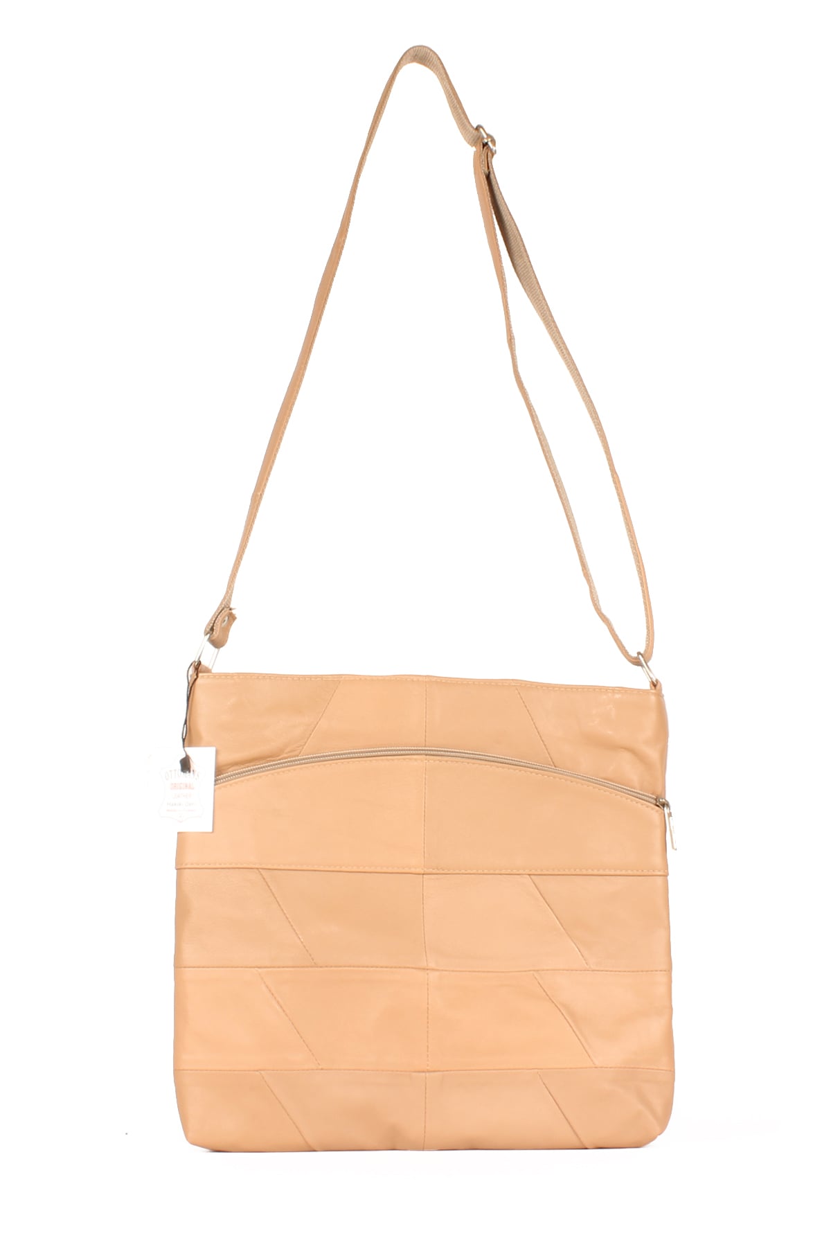 LWE1592-SOsmanlıLuwwe Bag'sKadın Hakiki Deri Üç Bölmeli Postacı Çanta (1592)