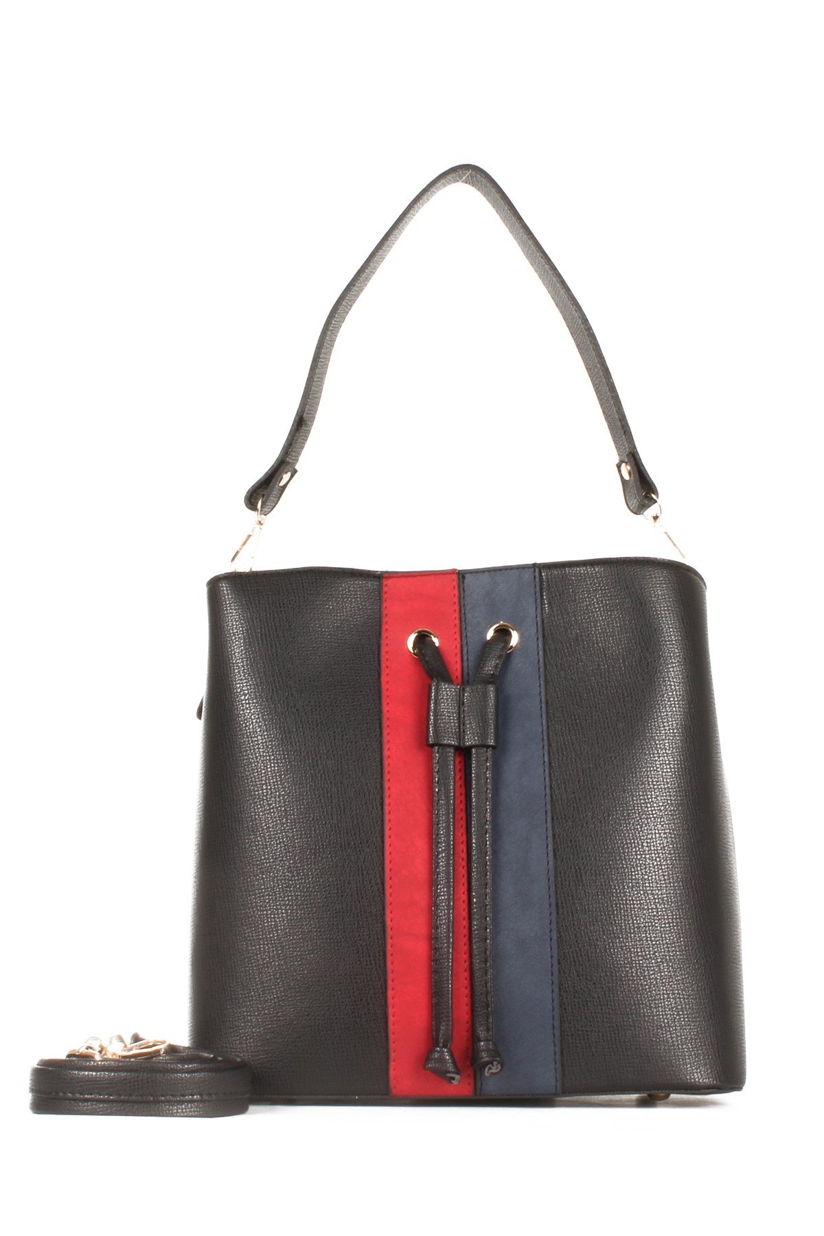 LWEM1447-SLuwweLuwwe Bag'sKadın İki Askılı Detaylı El ve Omuz Çantası (M1447)