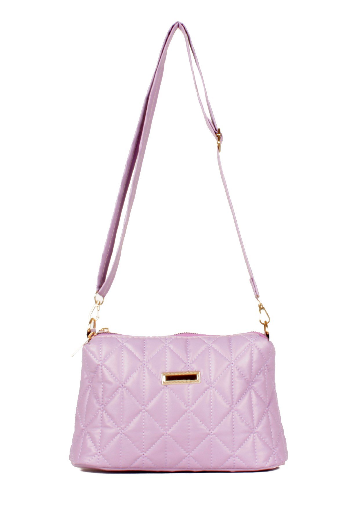 LWE20534-STalhaLuwwe Bag'sKadın İki Bölmeli Kapitone Desen Omuz Çantası (20534)