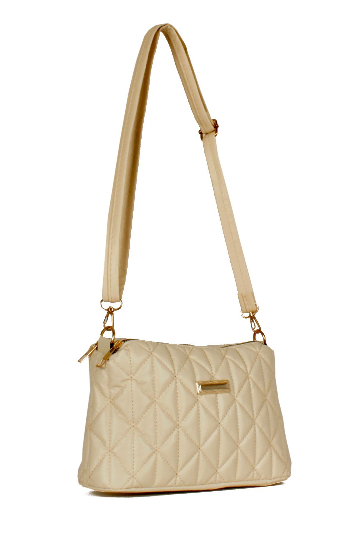 LWE20534-STalhaLuwwe Bag'sKadın İki Bölmeli Kapitone Desen Omuz Çantası (20534)