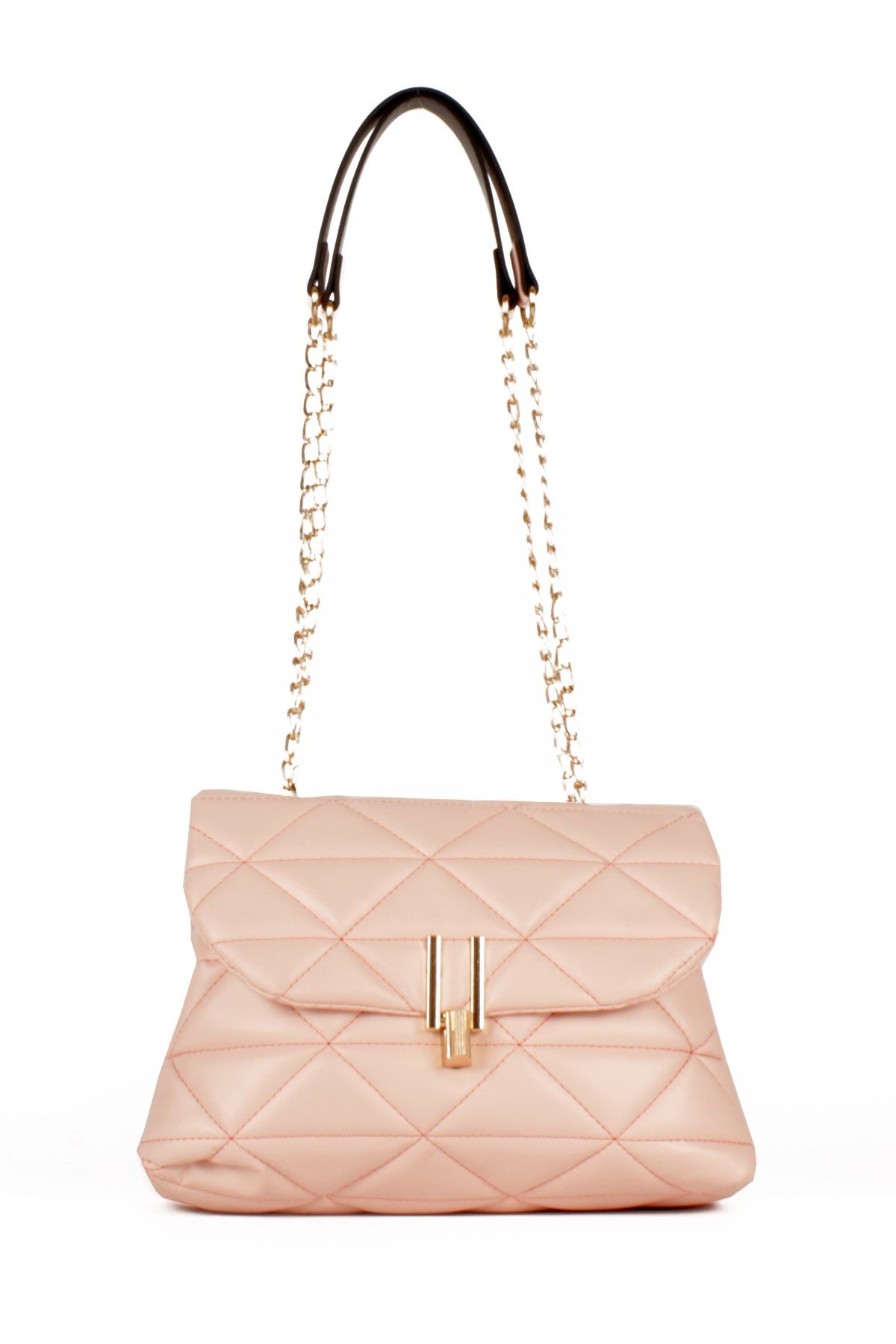 LWE10472-SMusabLuwwe Bag'sKadın İki Bölmeli Kapitoneli Zincir Askılı Omuz Çantası (10472)