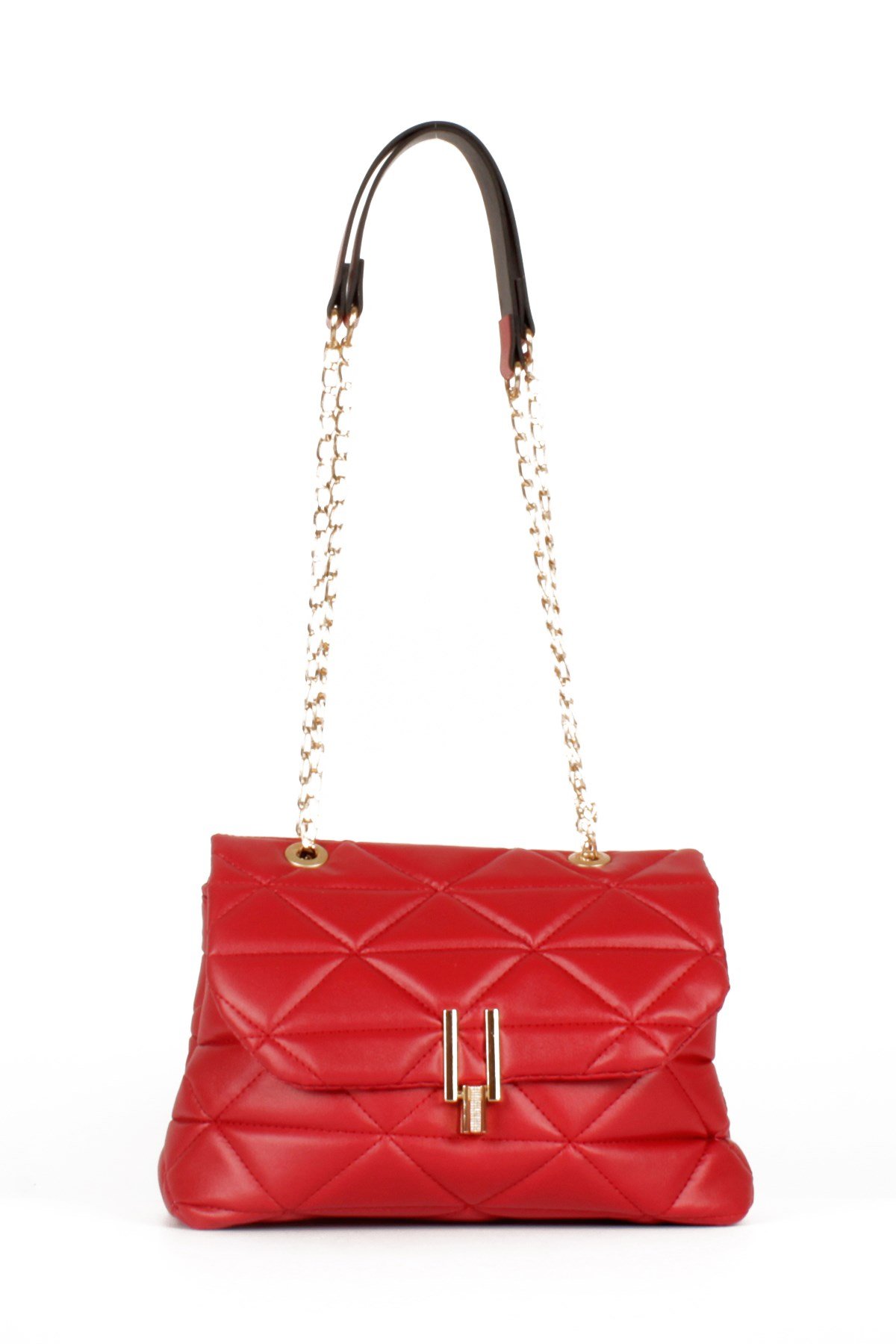 LWE10472-SMusabLuwwe Bag'sKadın İki Bölmeli Kapitoneli Zincir Askılı Omuz Çantası (10472)